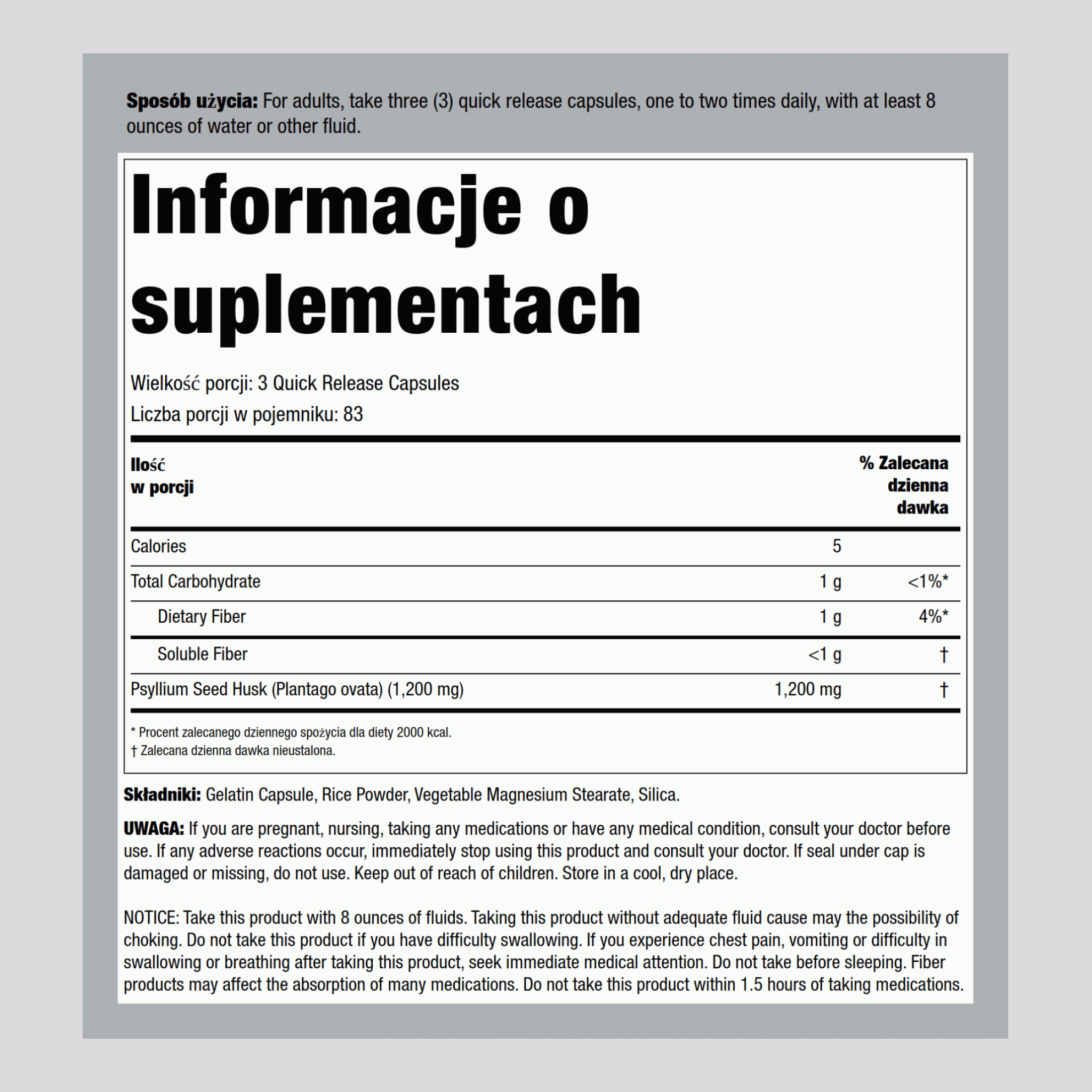 Babka płesznik  510 mg 250 Kapsułki o szybkim uwalnianiu     