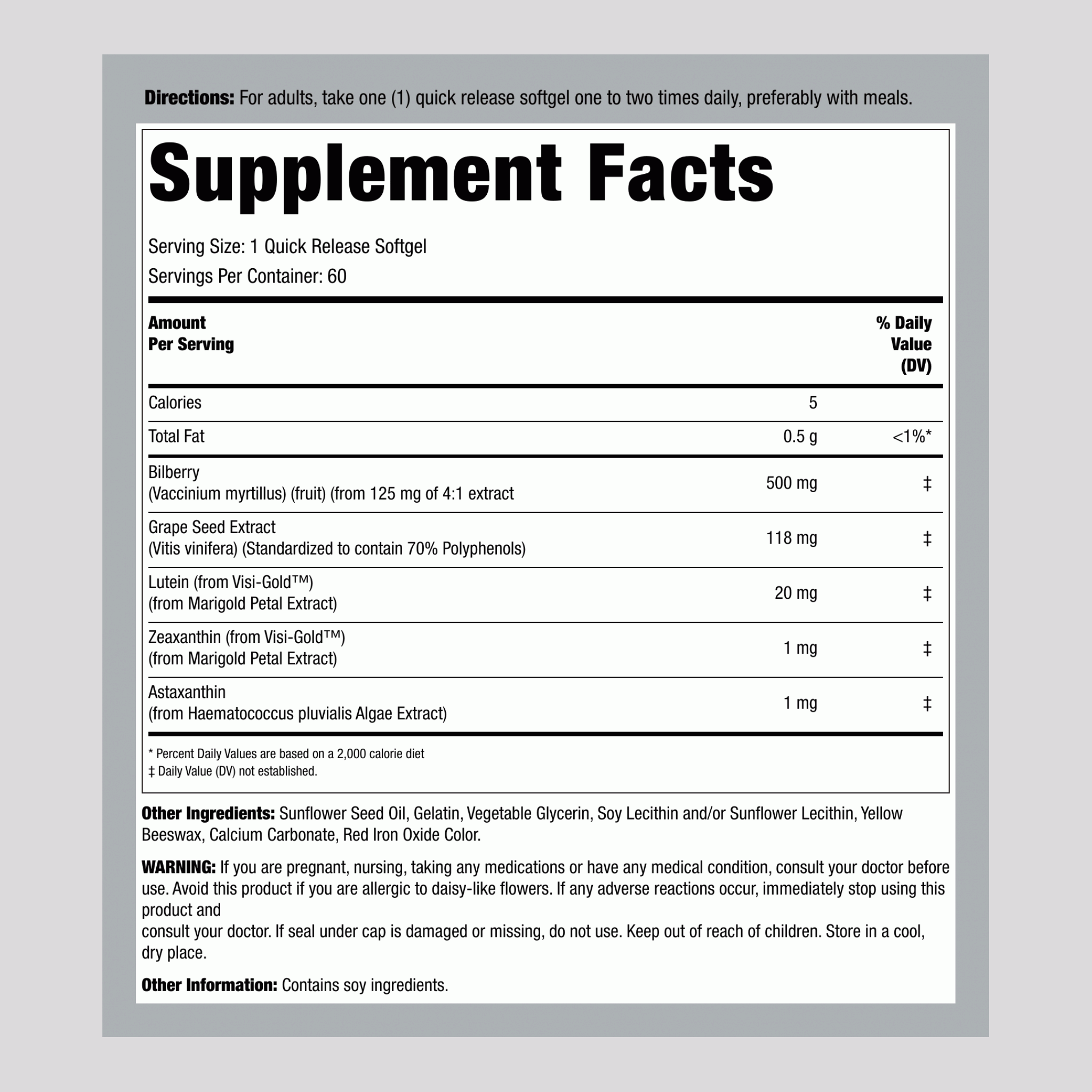 Eye Support with Lutein, 60 Quick Release Softgels, 2  Bottles