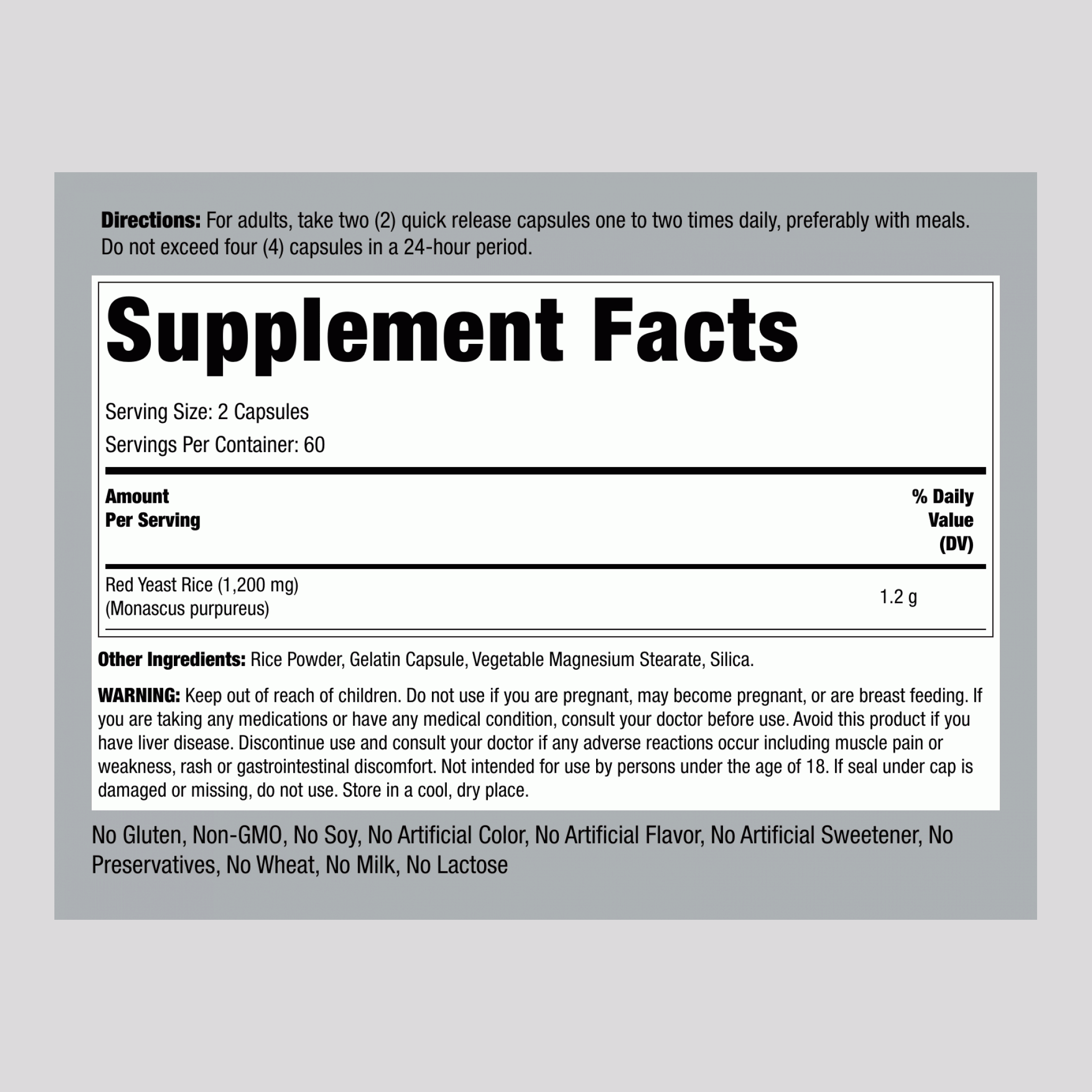 紅麴米膠囊 ,  600 mg 120 快速釋放膠囊 2 瓶子