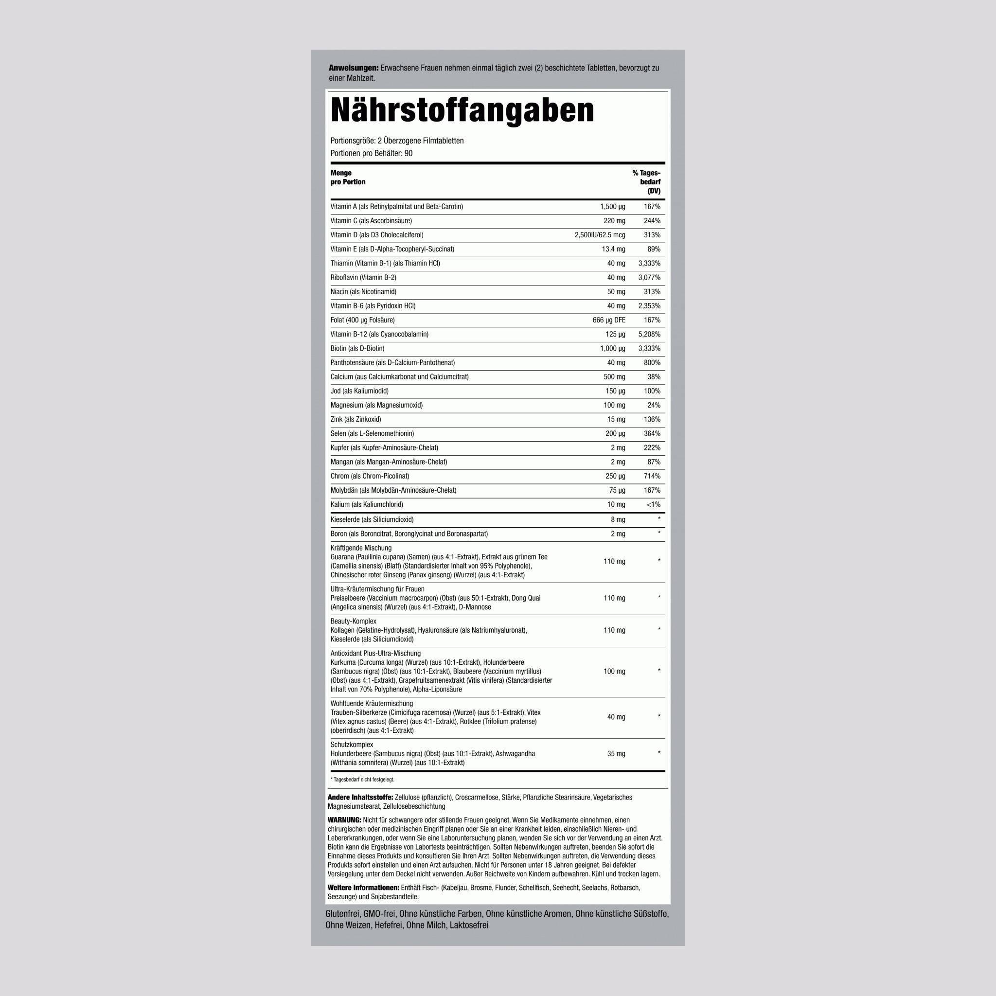 Mega Multi für Frauen 180 Überzogene Filmtabletten       