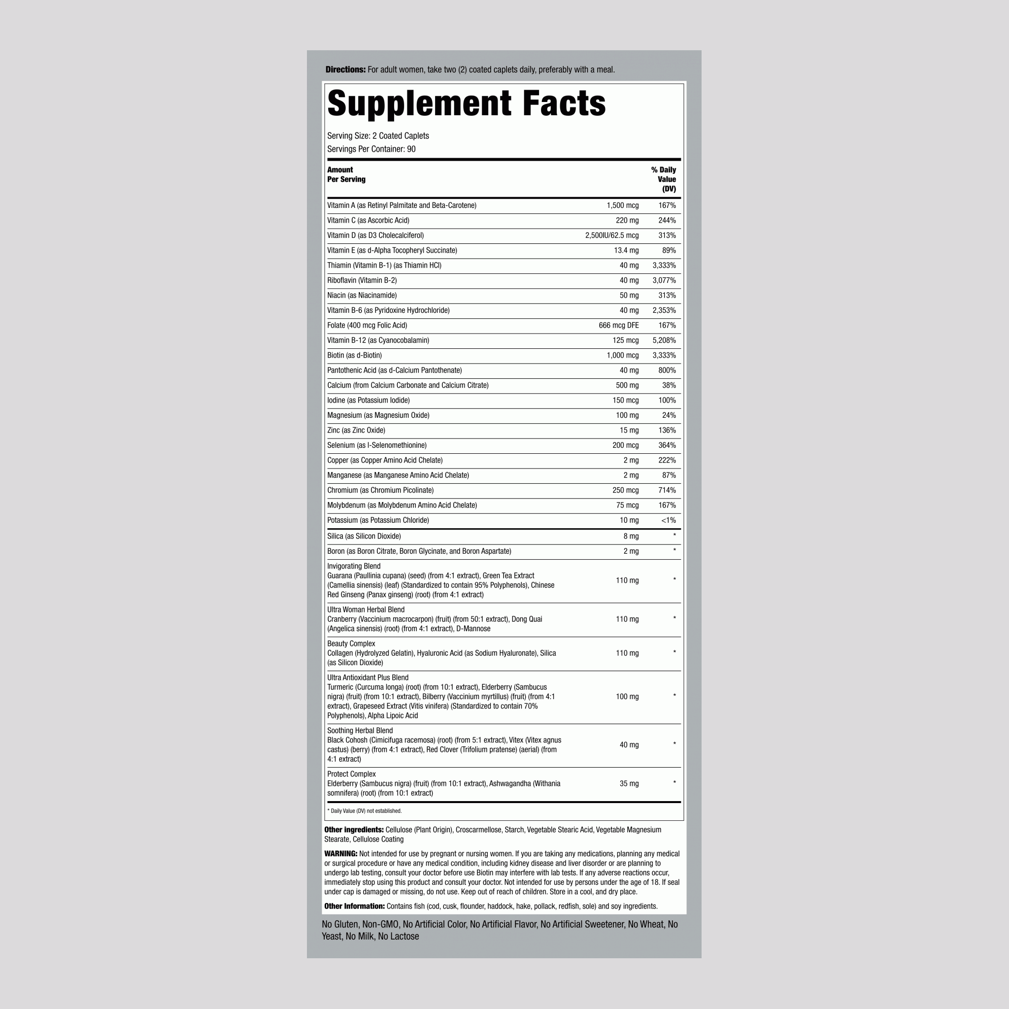 女性 Mega 複合維生素 180 衣膜錠       