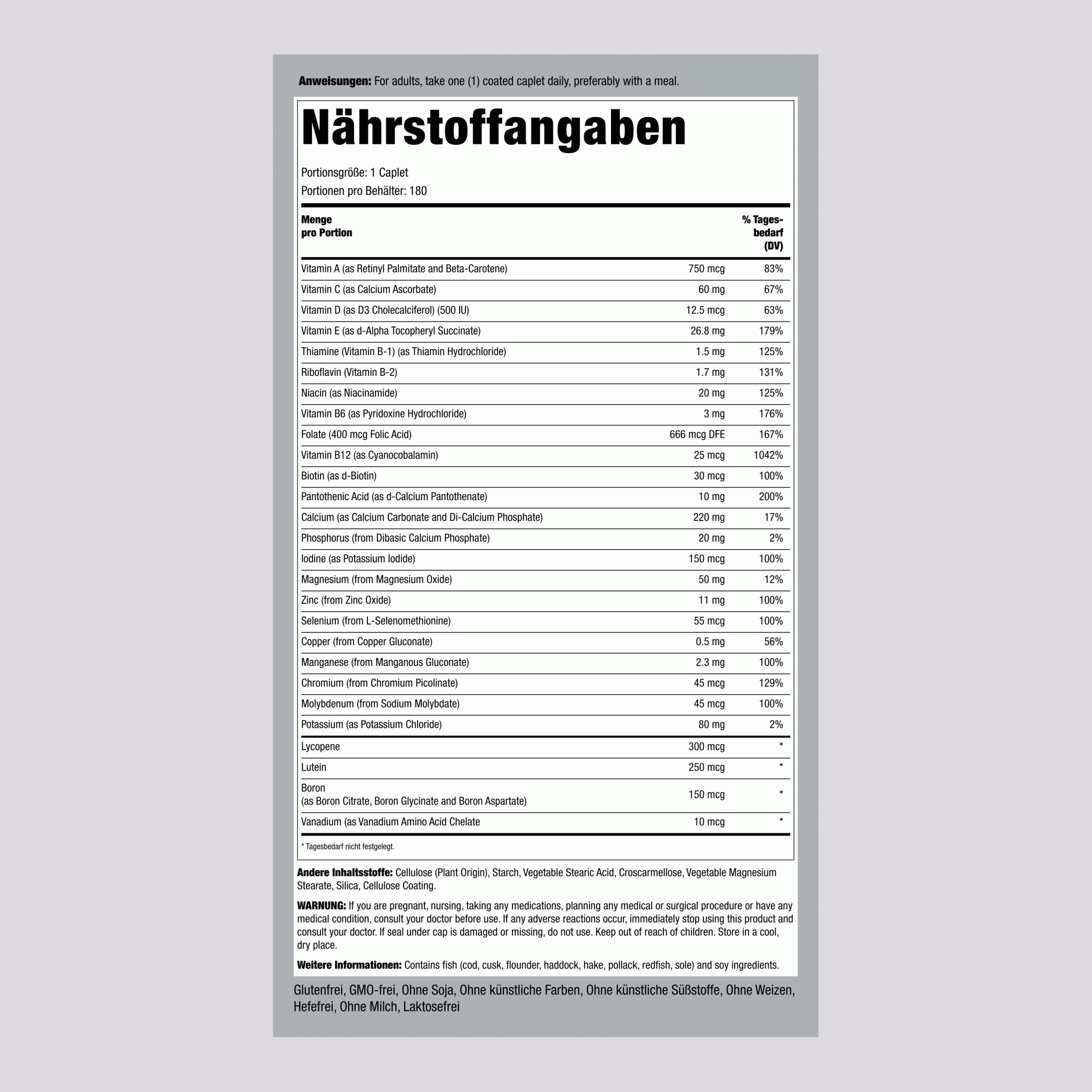 Super One Multi 180 Überzogene Filmtabletten       