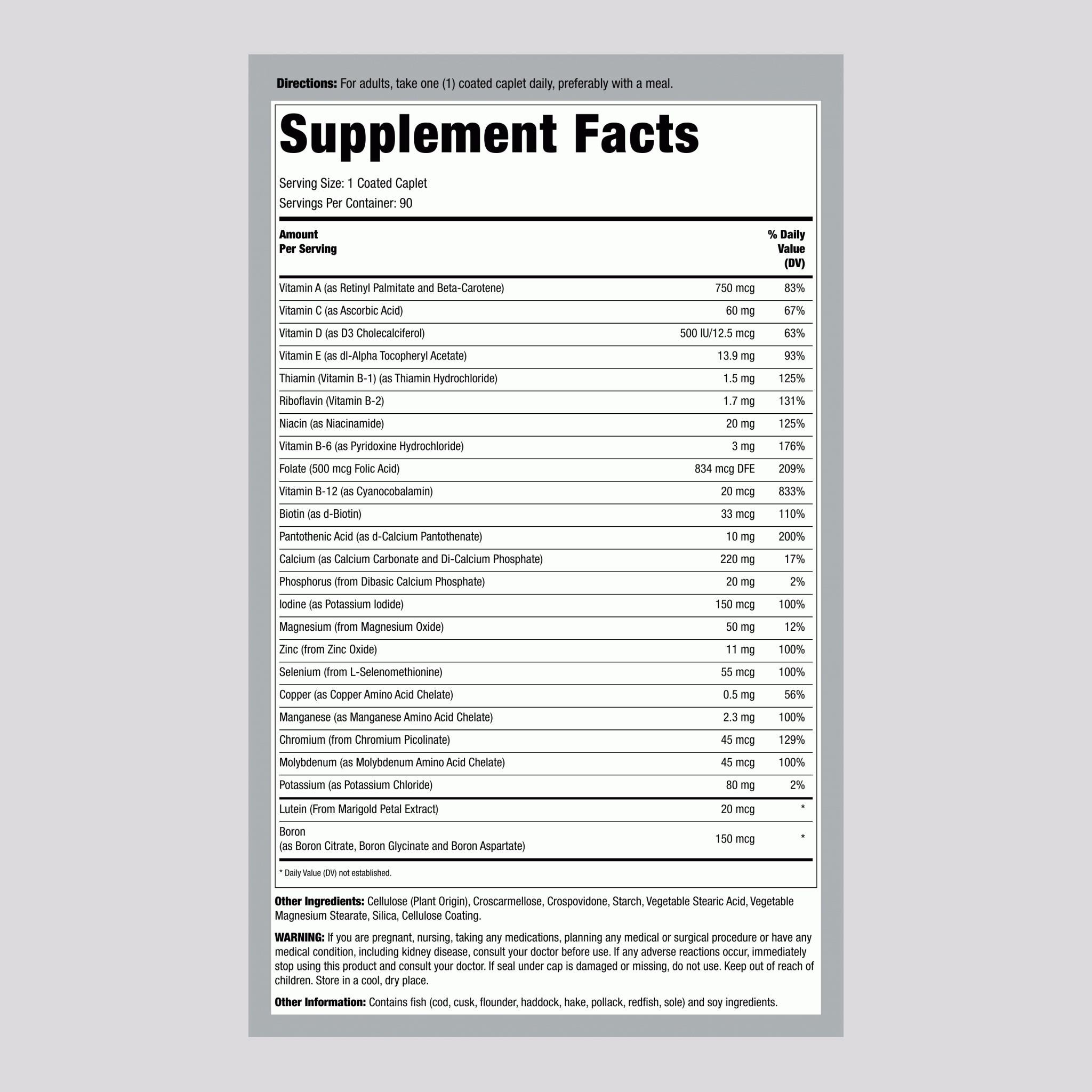 Super One Multi, 90 Coated Caplets