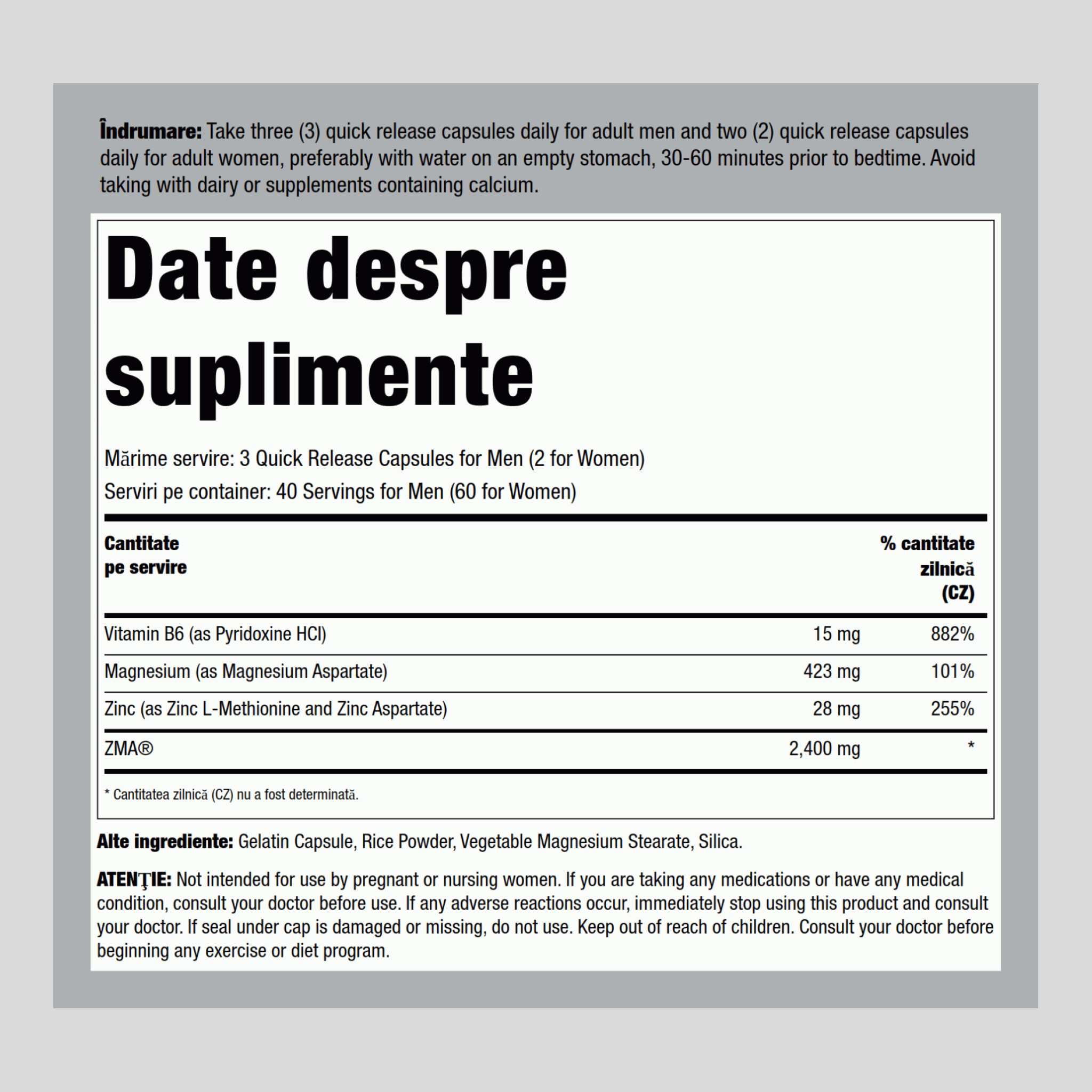 ZMA  120 Capsule       