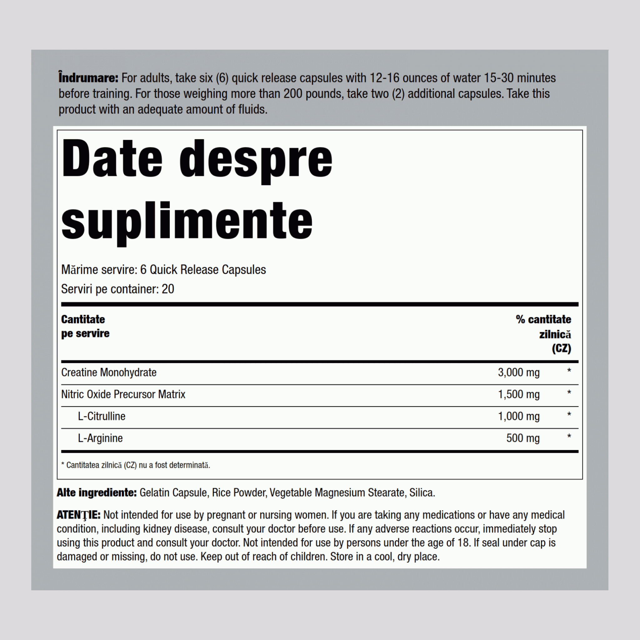 Creatine Pump 120 Capsule       