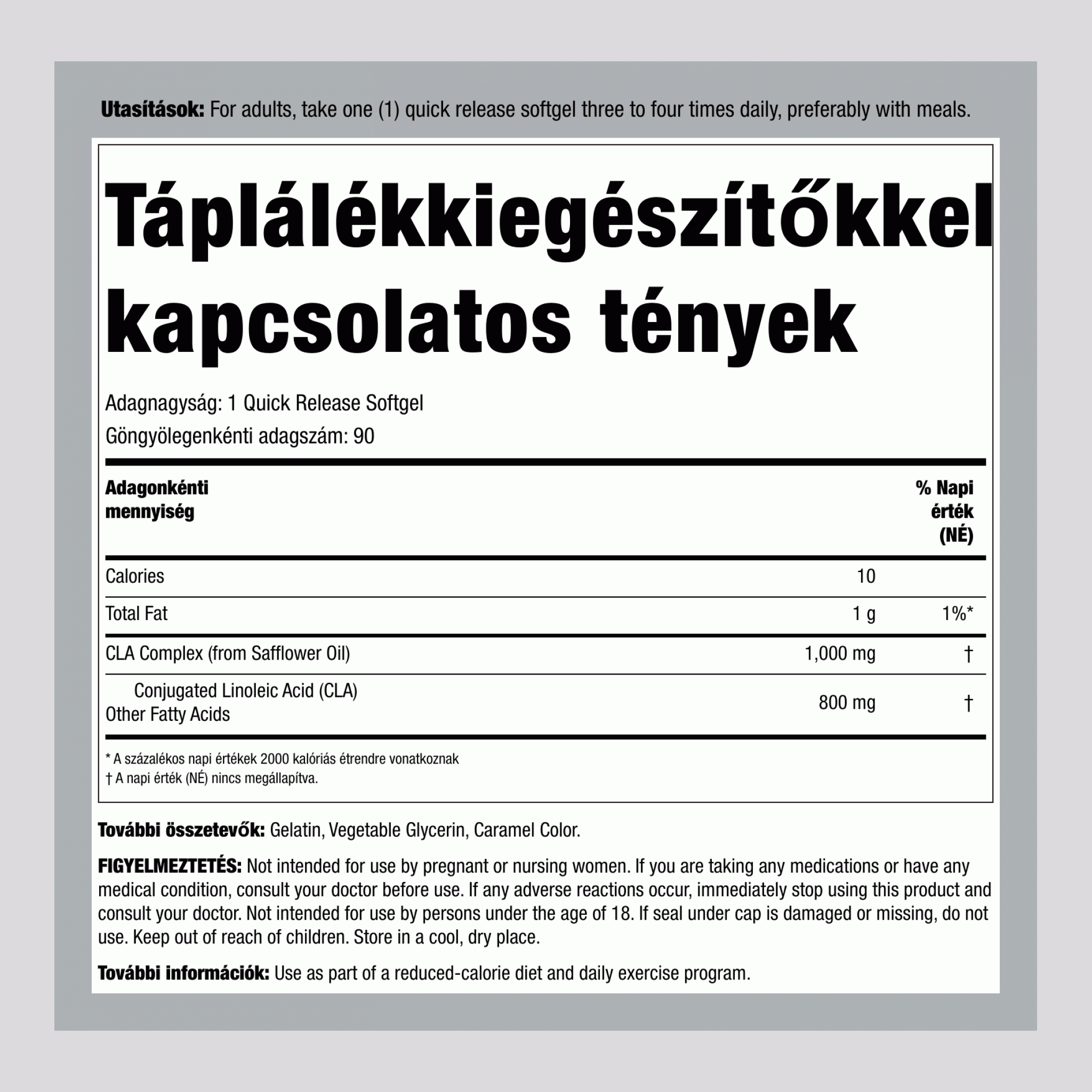 CLA 1000 mg 90 Puha gél     
