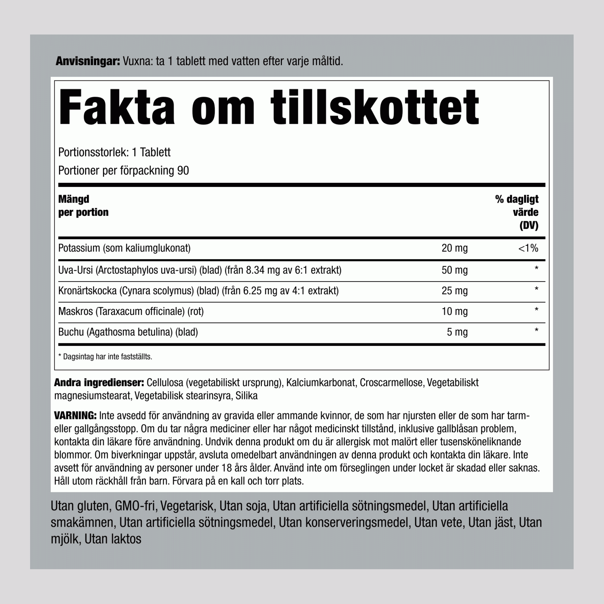 Super Strength – Vattenpiller 90 Tabletter       