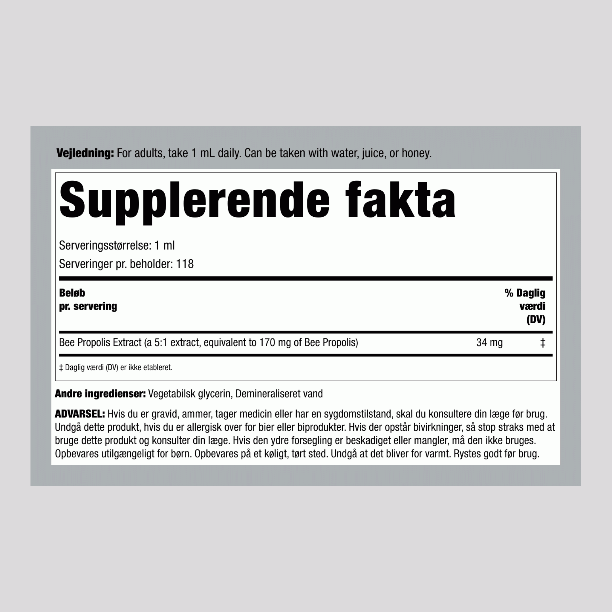 Bipropolis, 4 fl oz (118 mL) Drypflaske