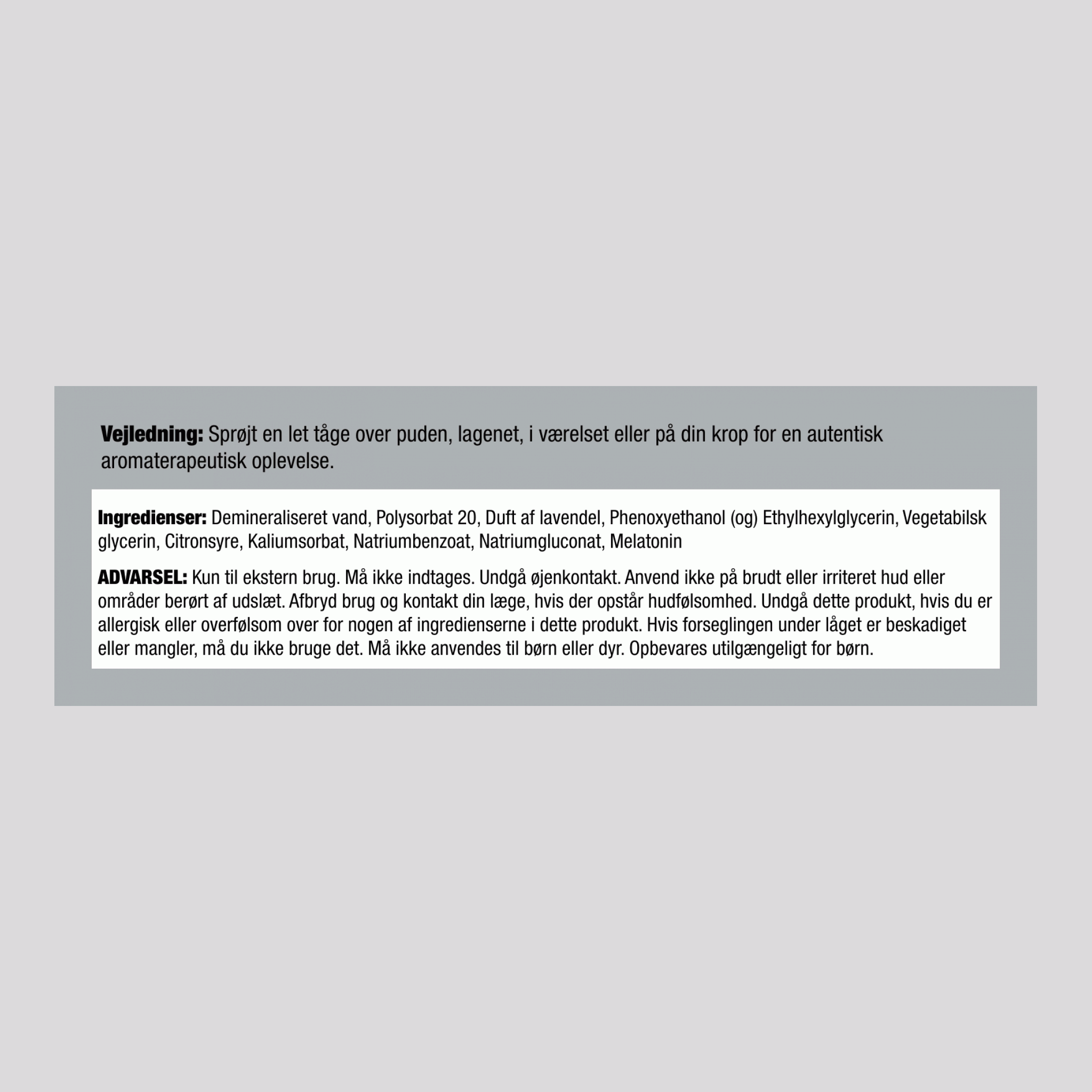 Lavendel Calm med melatonin 8 fl oz 237 ml Sprayflaske