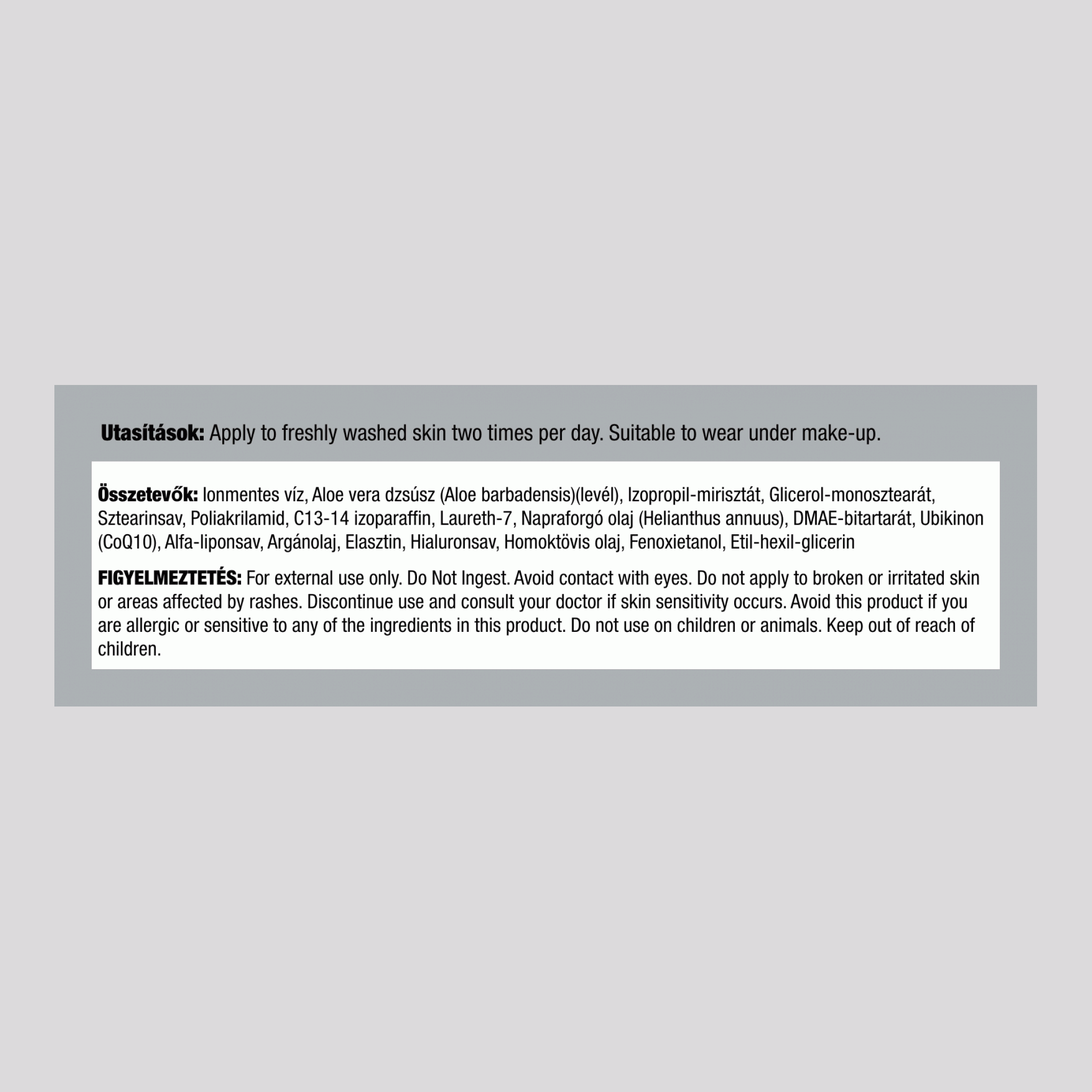 Ráncosodás elleni krém DMAE-vel és Co-Q-10-zel 4 oz 113 g Korsó    