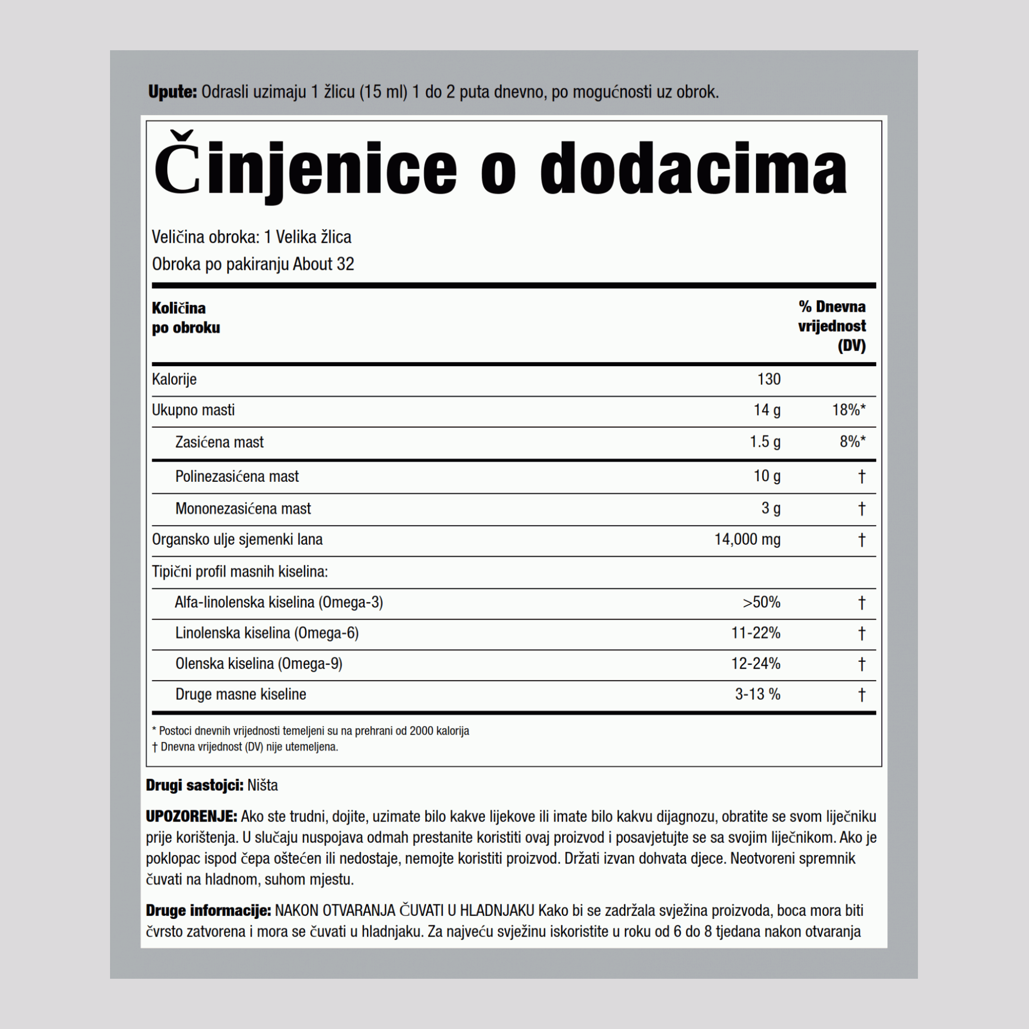 Total Oméga 3-6-9 végétalien (biologique),  16 onces liquides 473 ml Bouteille