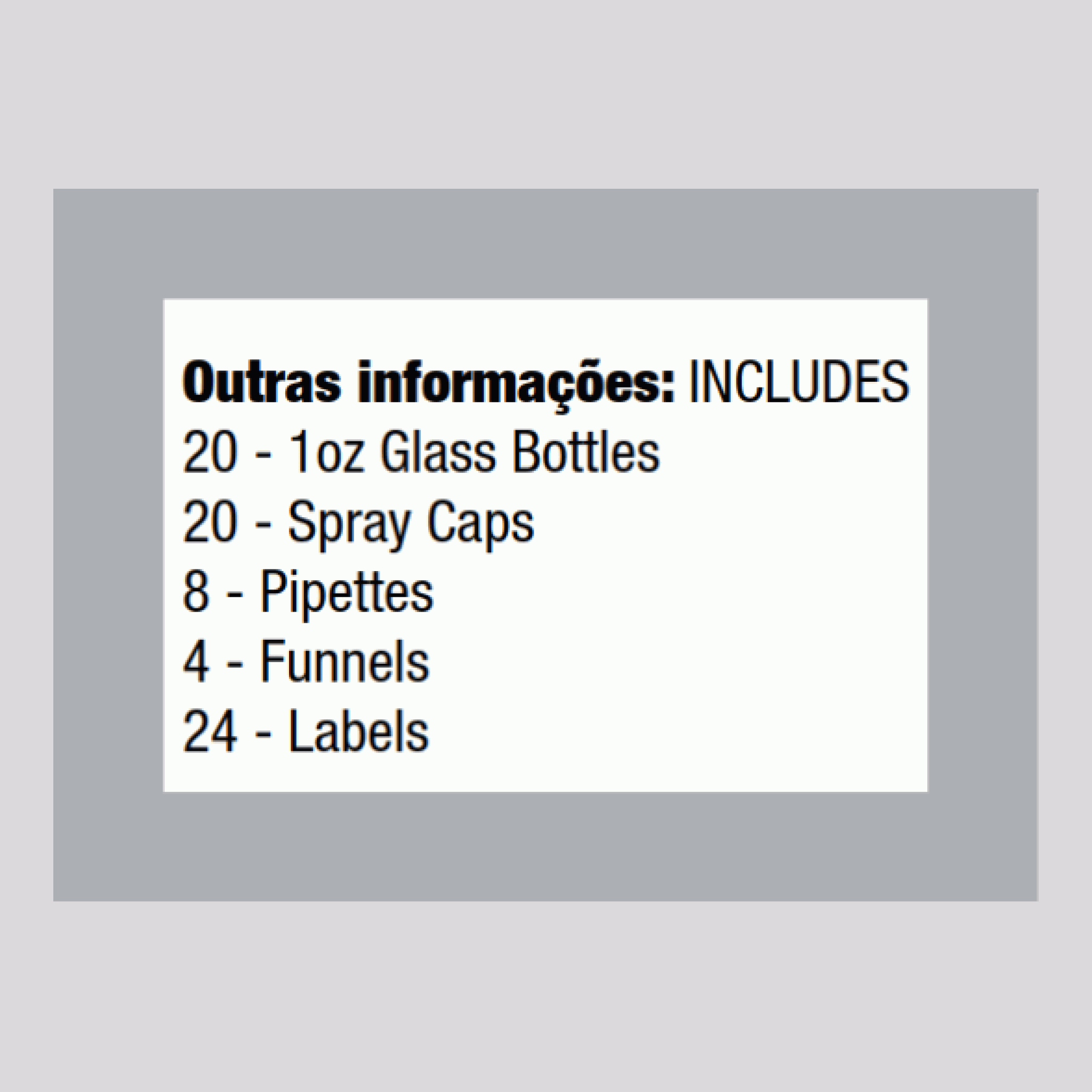 Kit de mistura de óleo essencial 20 - frascos de spray de 1 oz, rótulos, pipetas e funis