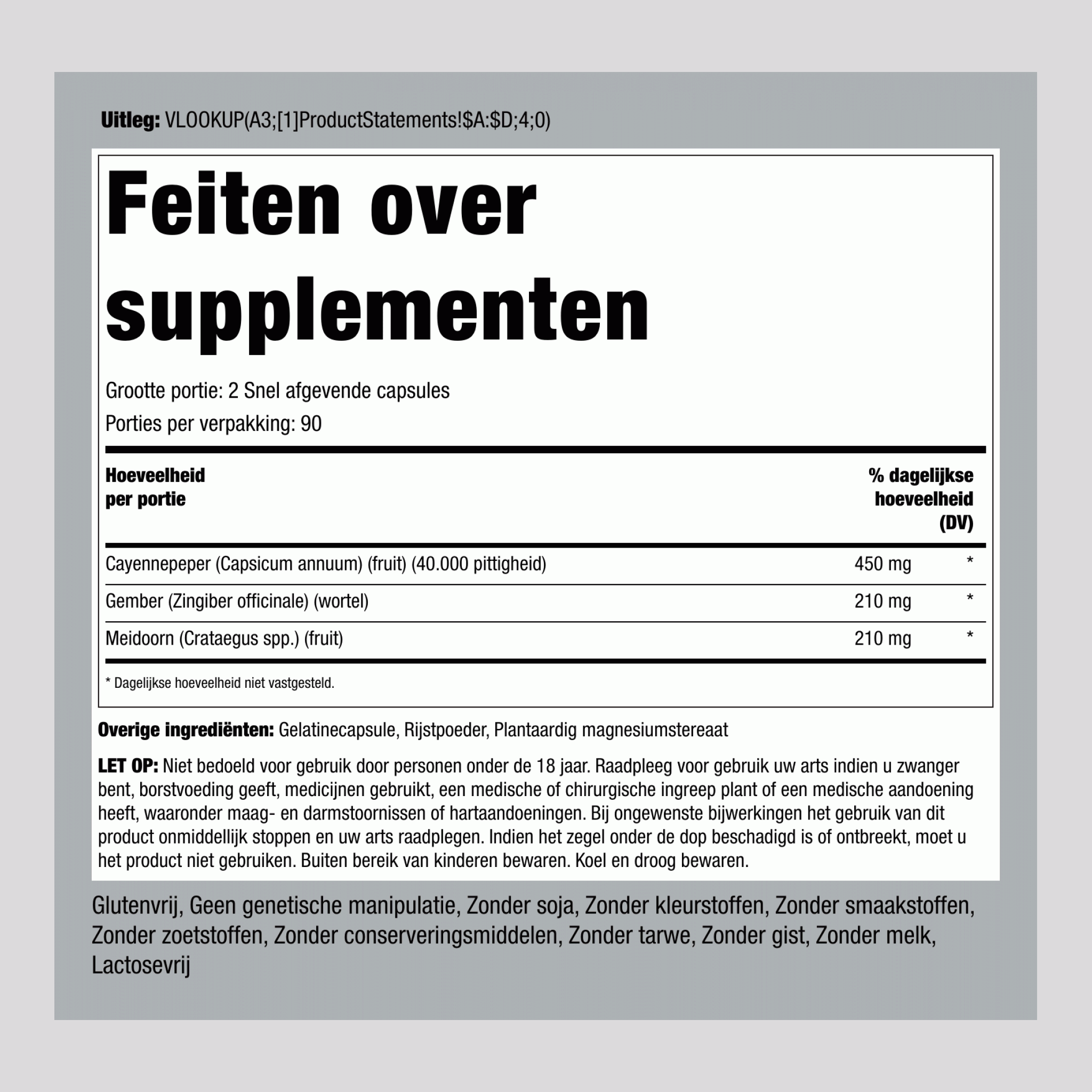 Ultra Max cayenne plus 180 Snel afgevende capsules       