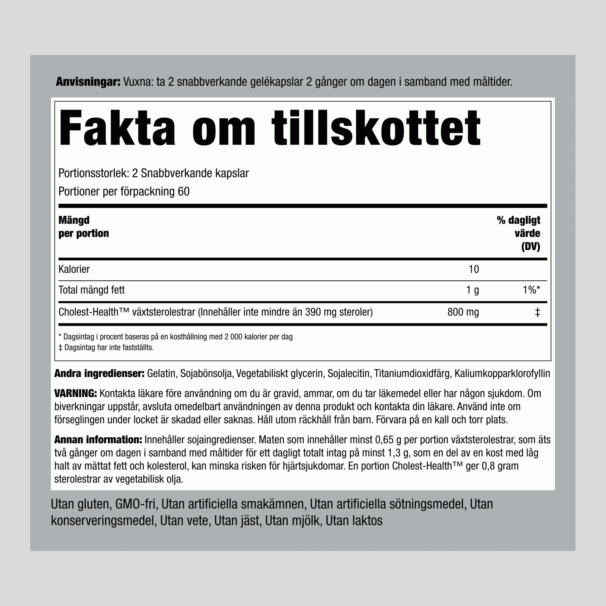 Kolest-Hälsa, 120 Snabbverkande Mjuka Gelkapslar, 2 Flaskor