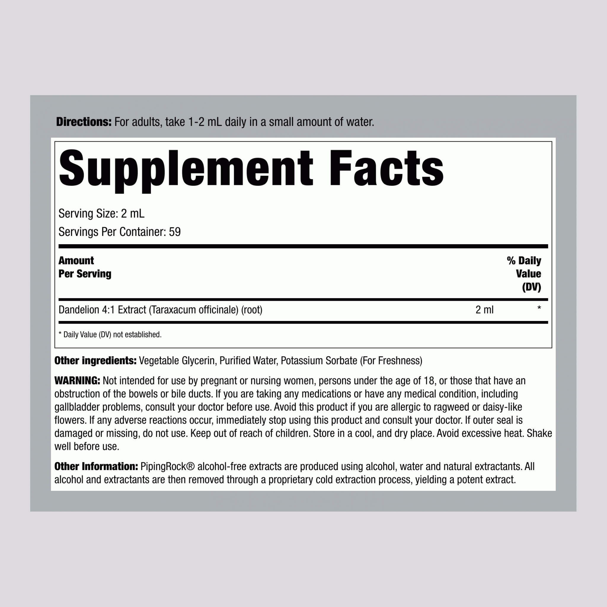 銀杏液提取液 — 不含酒精  4 fl oz 118 ml 滴管瓶     