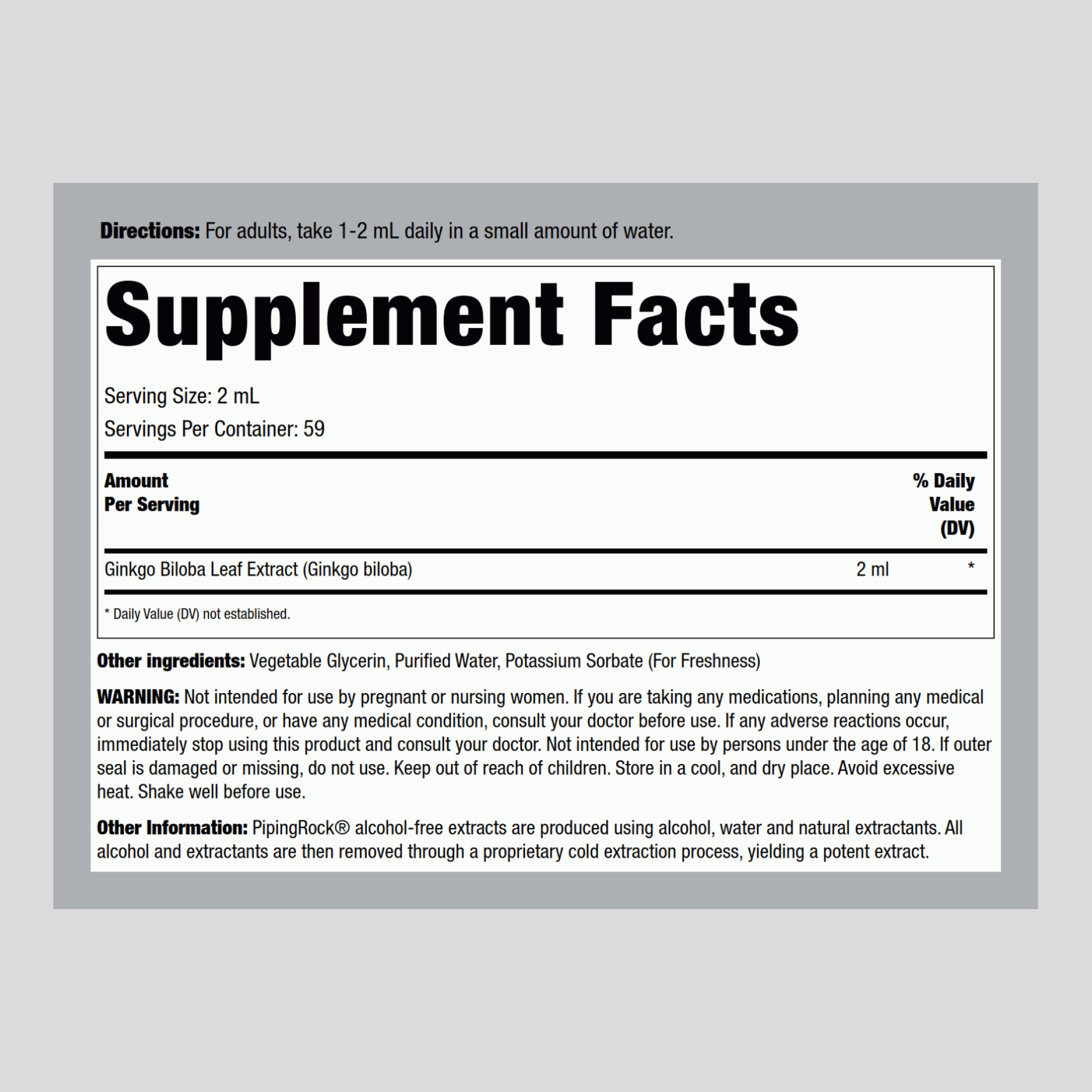 超育亨賓提取液     2300  mg 4 fl oz 118 ml 滴管瓶     