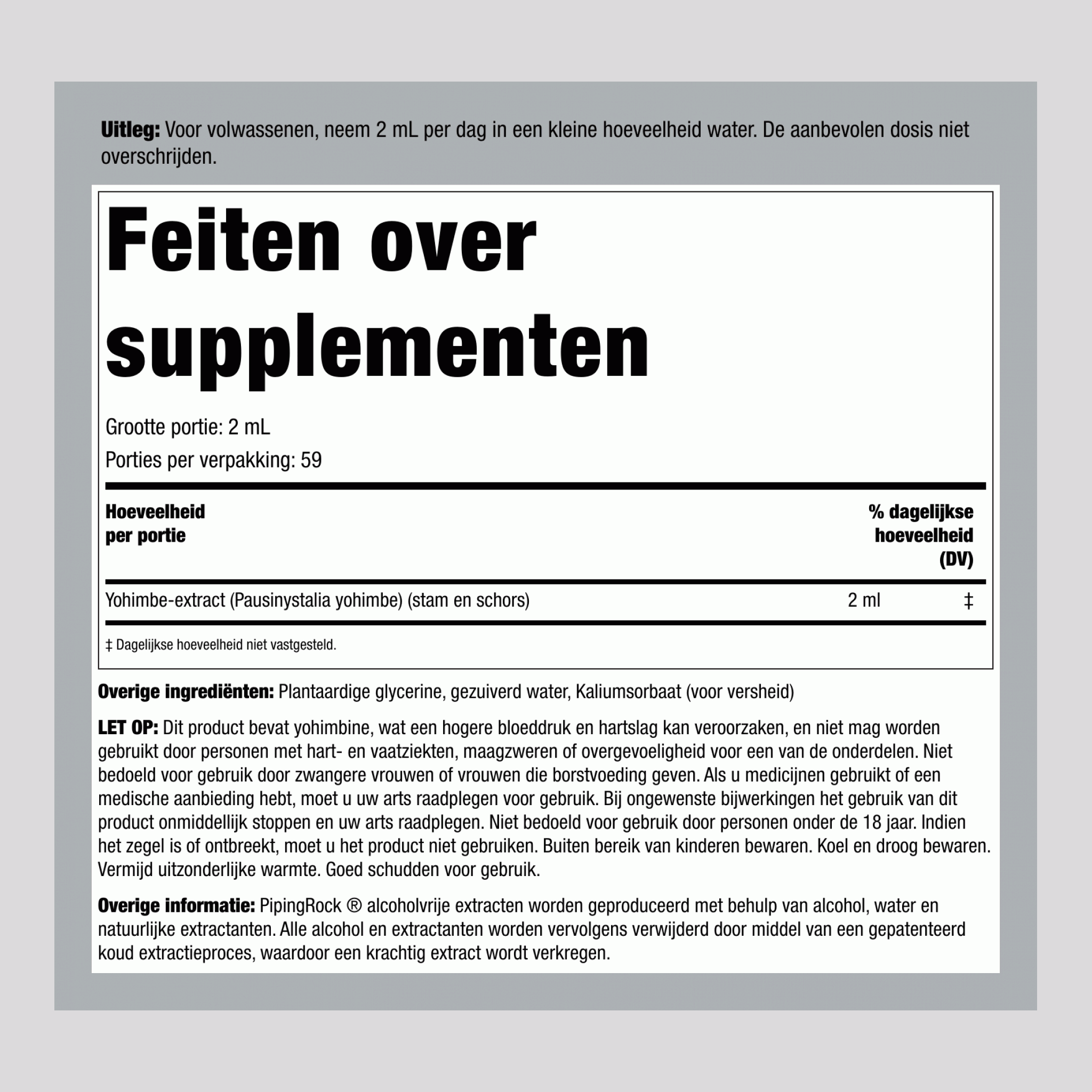 Super yohimbe max vloeibaar extract Alcoholvrij  4 fl oz 118 ml Druppelfles 2 Druppelflessen