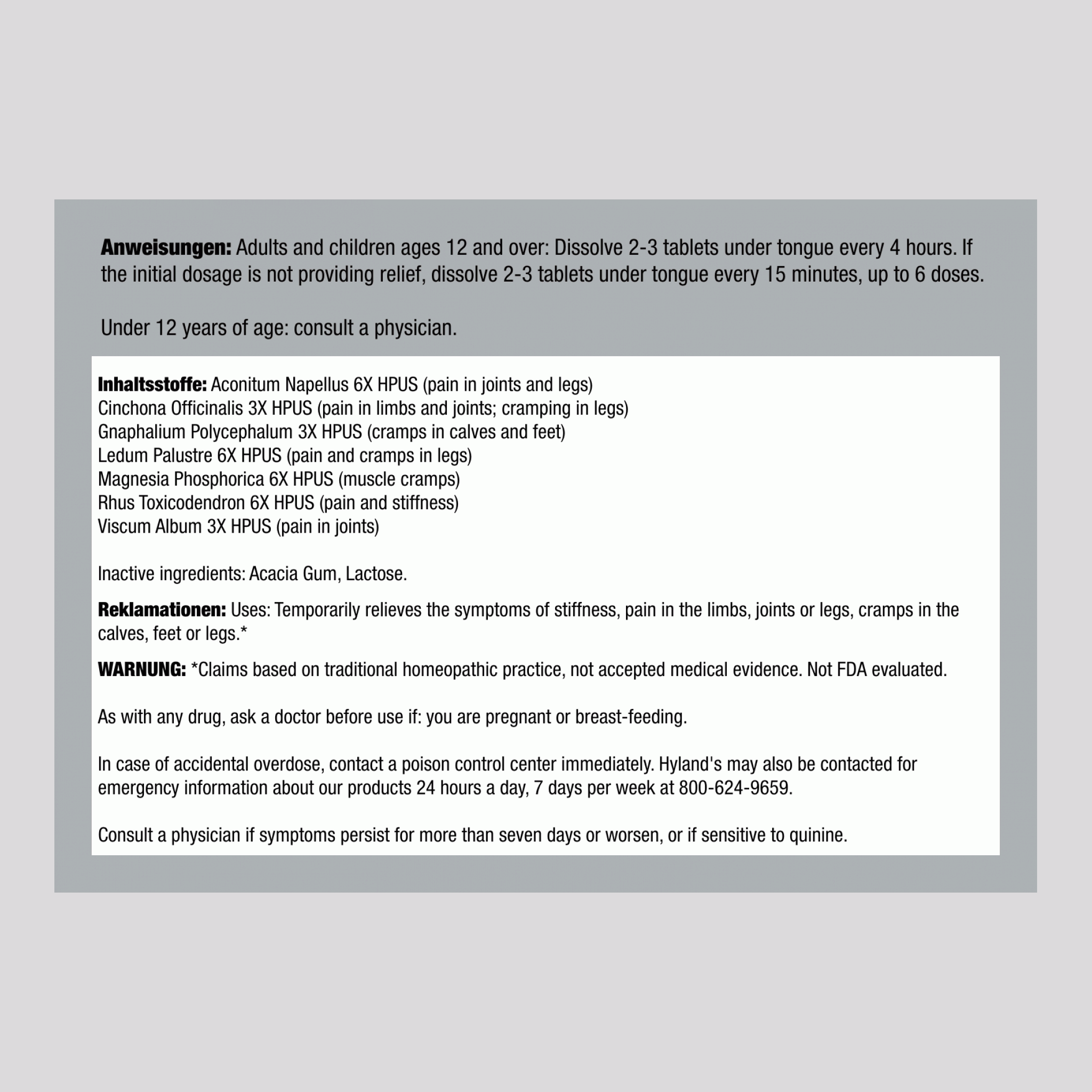 Wadenkrämpfe 100 Schnell lösliche Tabletten       