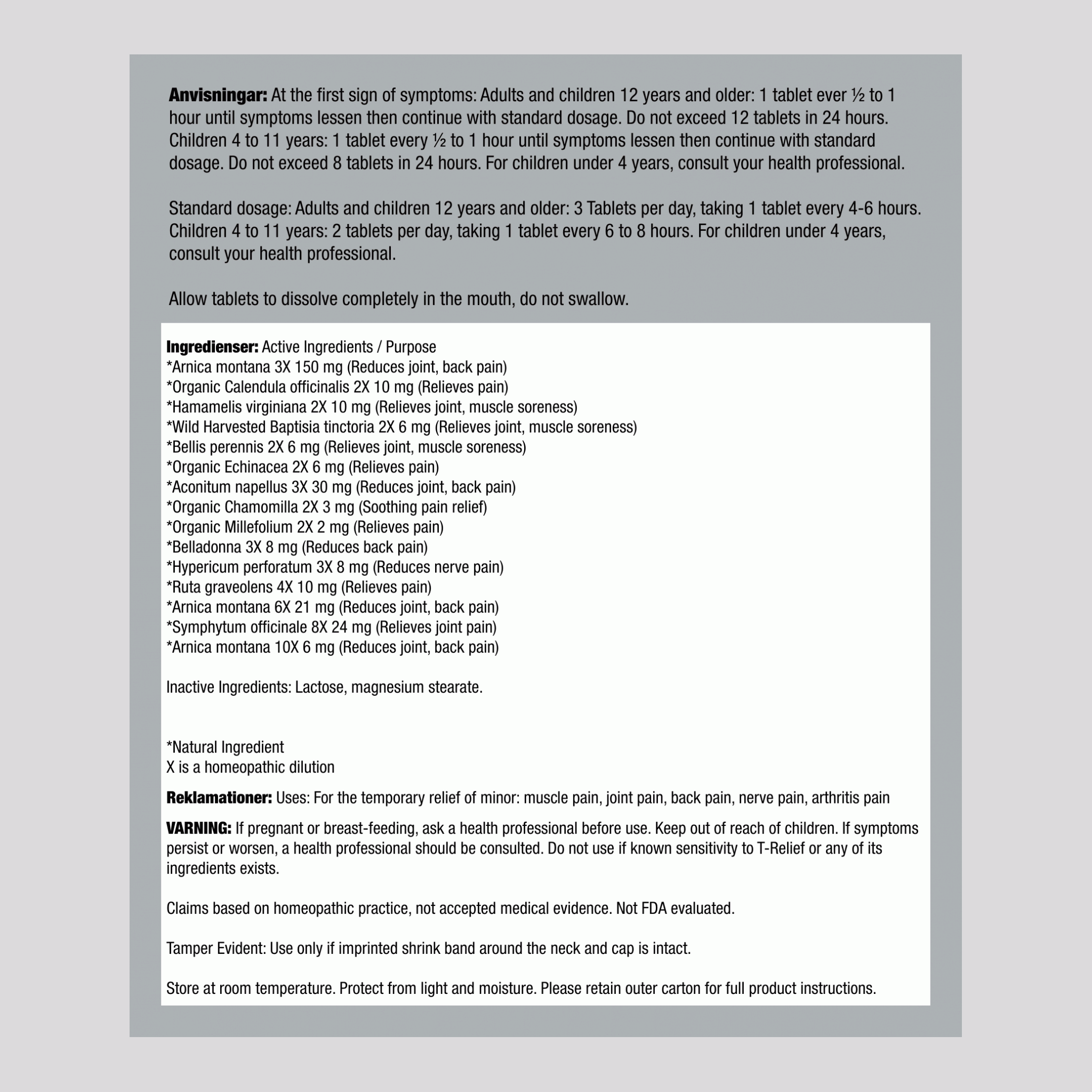 T-Relief 100 Tabletter       