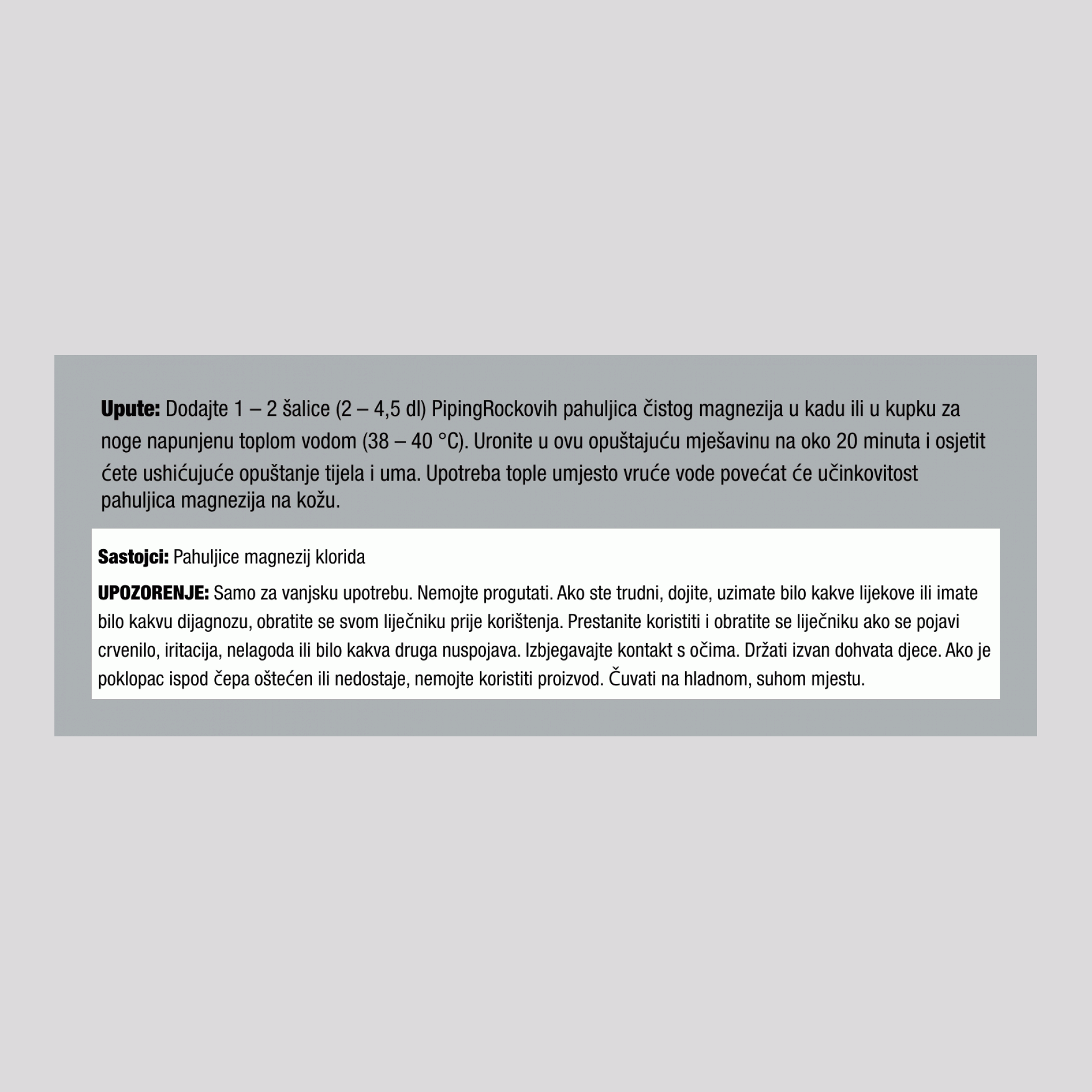 Pahuljice magnezij-klorida iz prastarog mora Zechstein 2.5 Funte 40 oz Boca    