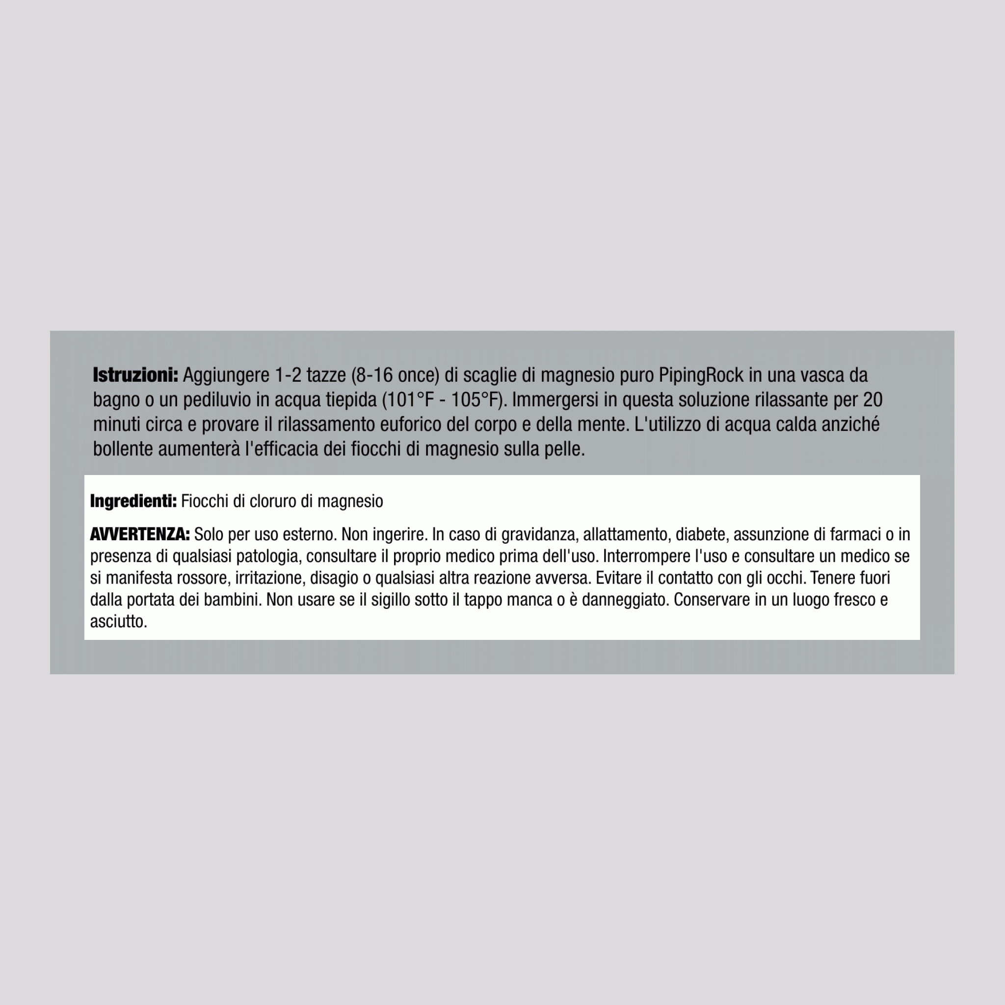 Fiocchi di cloruro di magnesio dall'antico mare Zechstein 2.5 lb 40 oz Bottiglia    