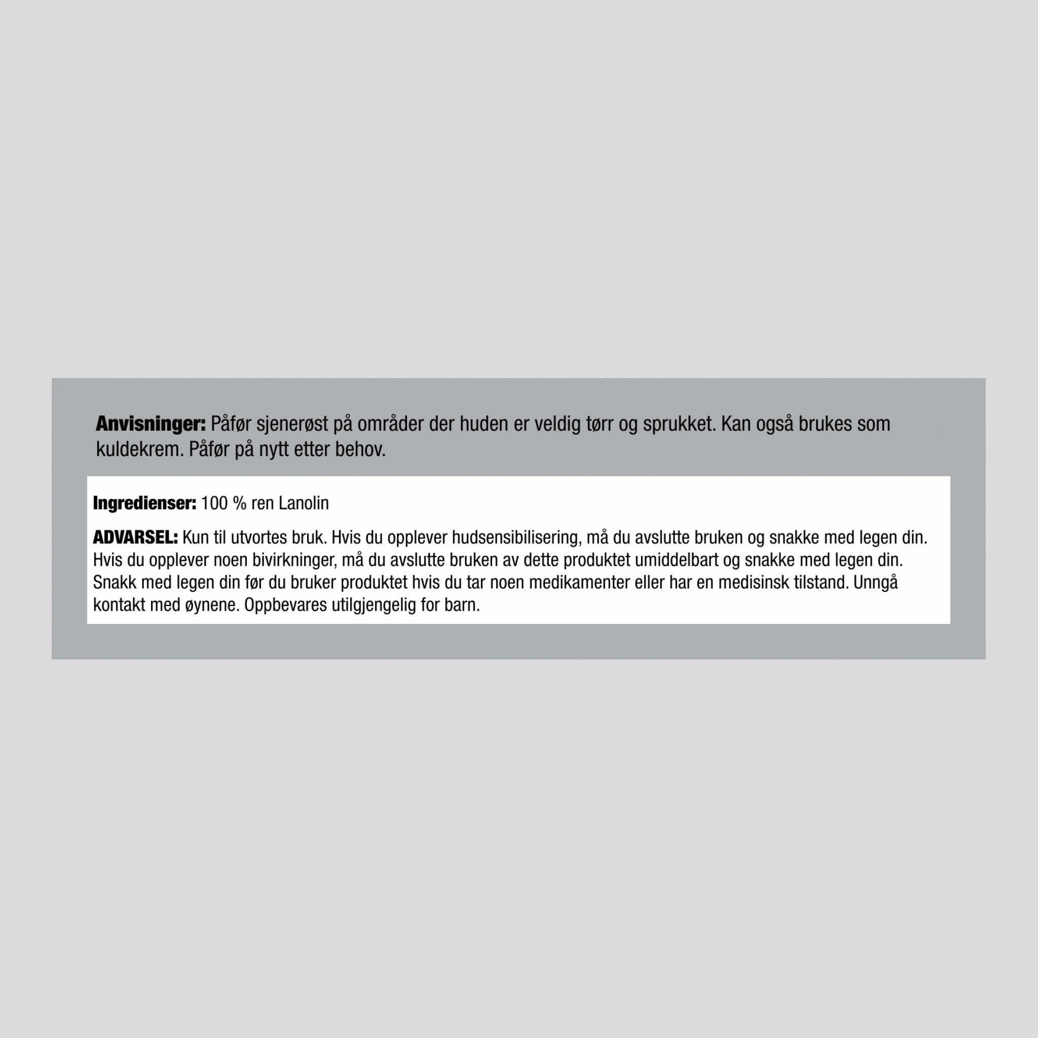 Ren lanolinkrem 7 ounce 207 ml Krukke 2 Krukker   