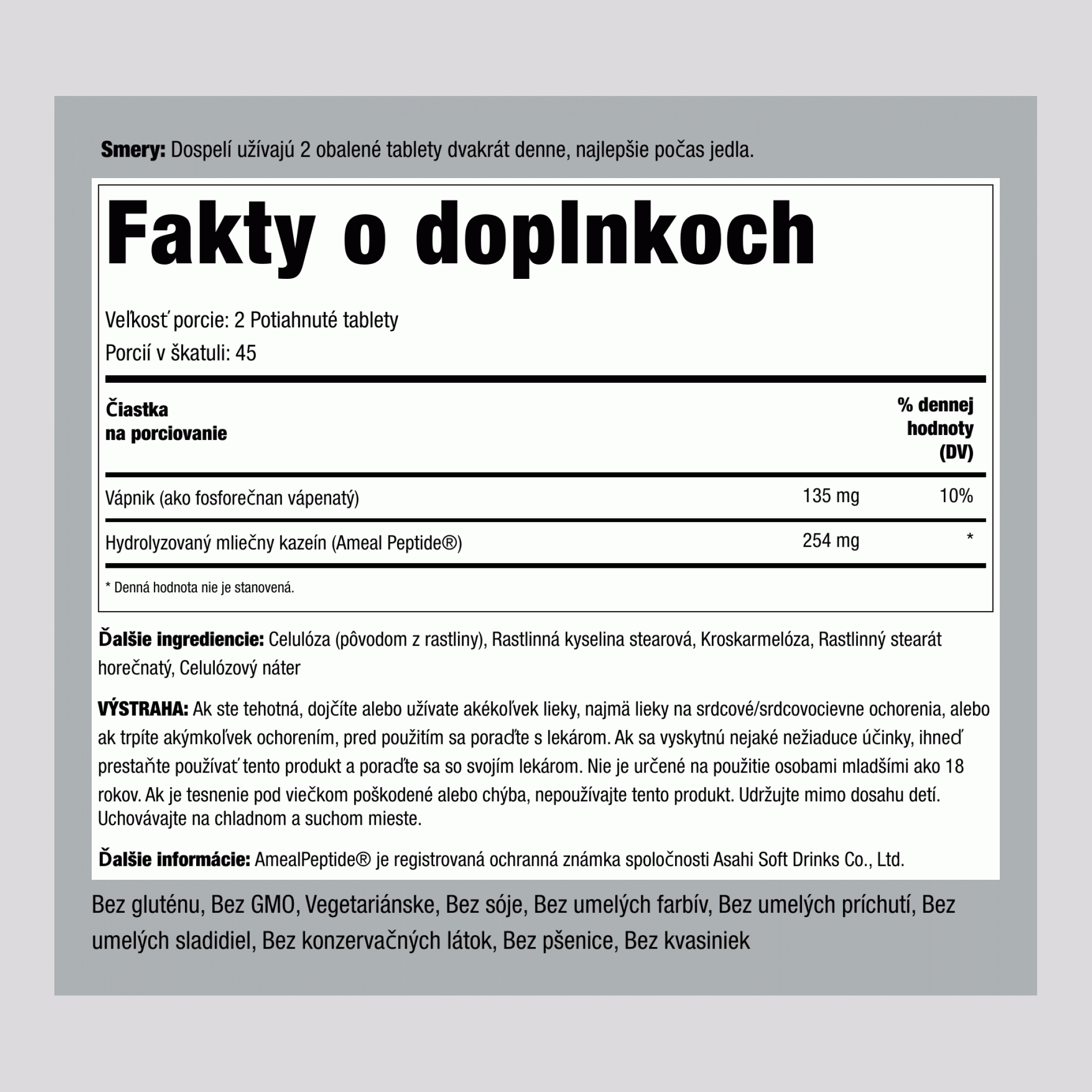 Výživová podpora krvného tlaku, 90 potiahnutých tabliet