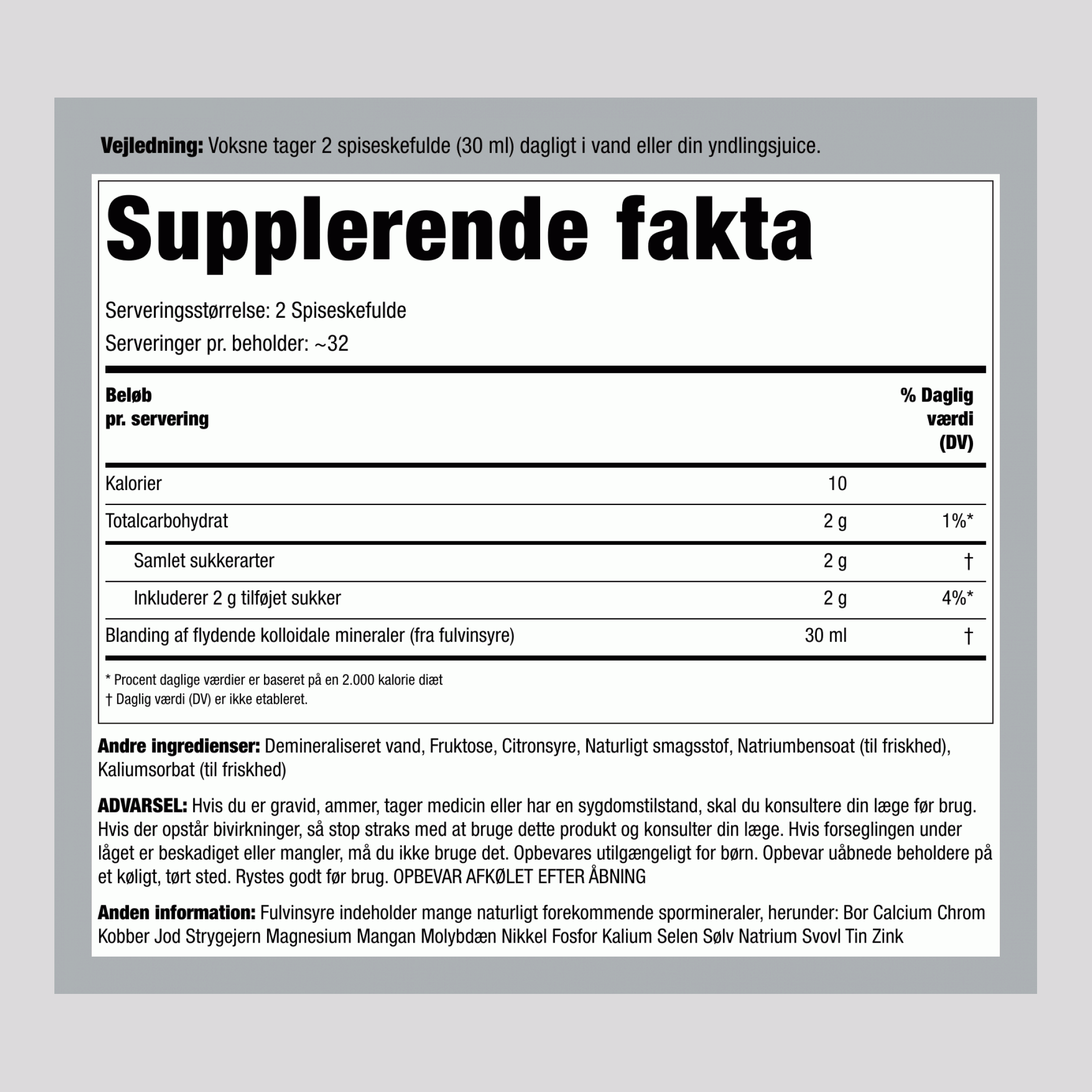 Kolloidale Mineraler (Hindbær), 32 fl oz (946 mL) Flasker, 2 Flasker