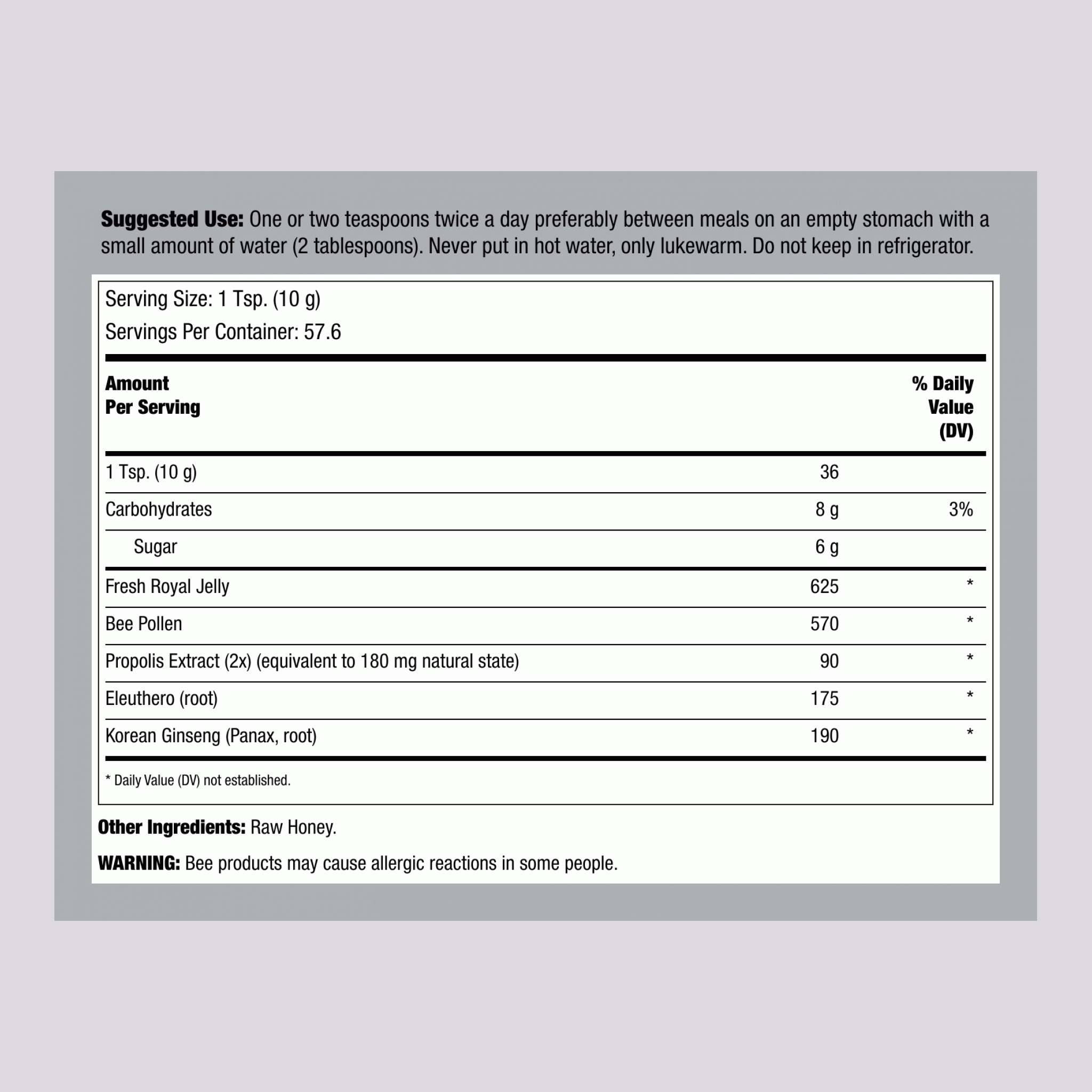 蜂王漿 20.3 oz 果凍      