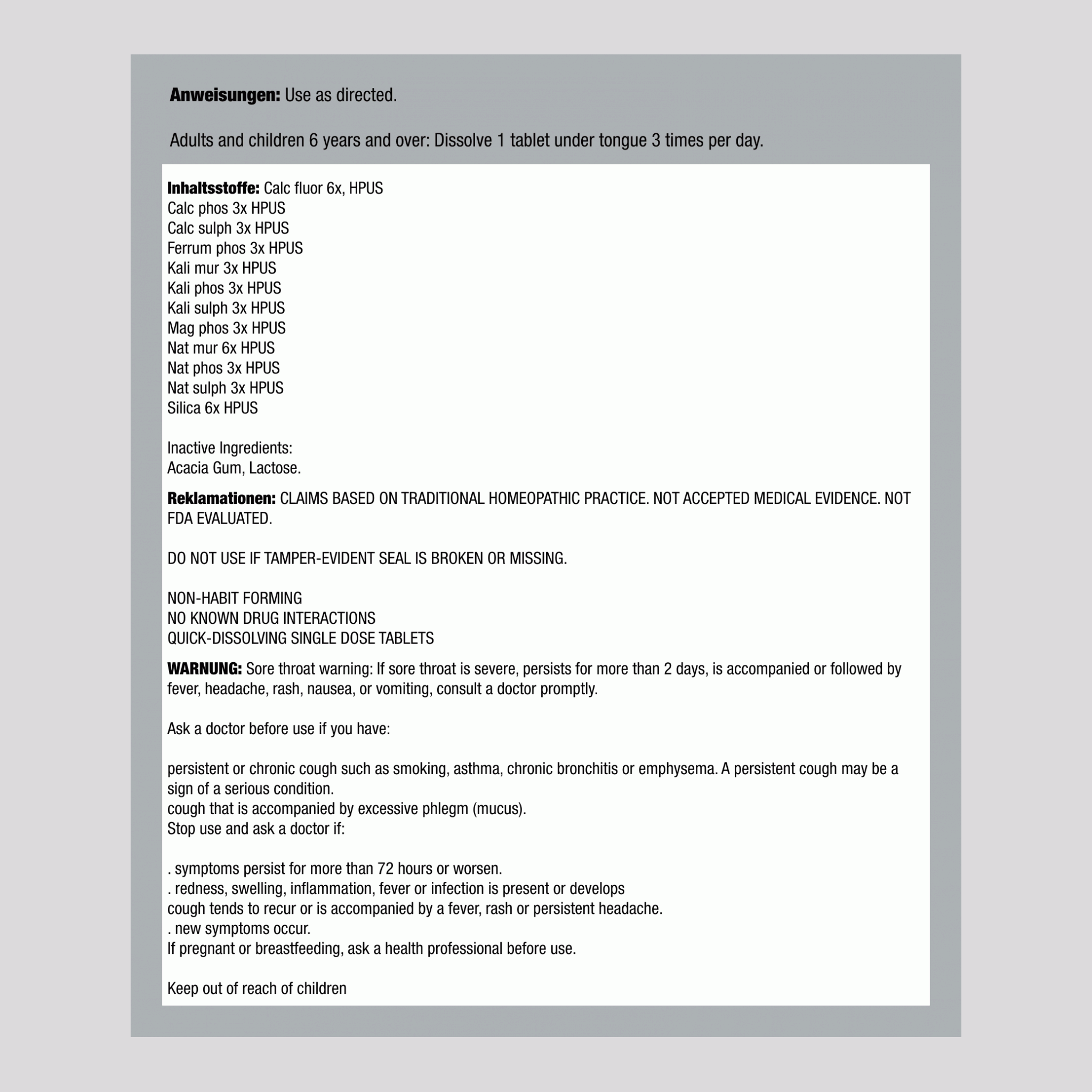 Bioplasma 6X, homöopathisch, bei Verspannungen, Erschöpfung, Kopfschmerzen 100 Tabletten mit schneller Auflösung       