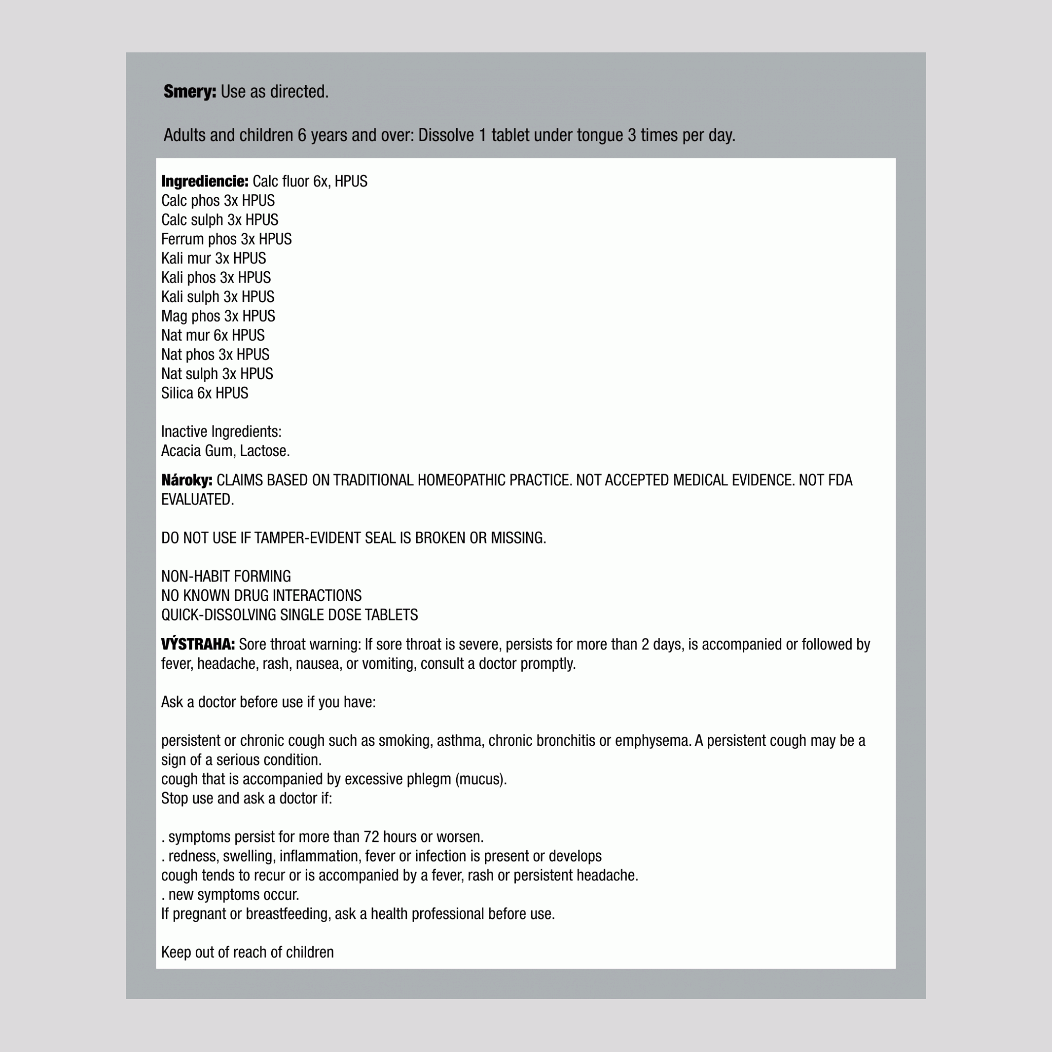 Bioplazma 6X homeopatikum na napätie, únavu, bolesti hlavy 100 Rýchlo rozpustné tablety       