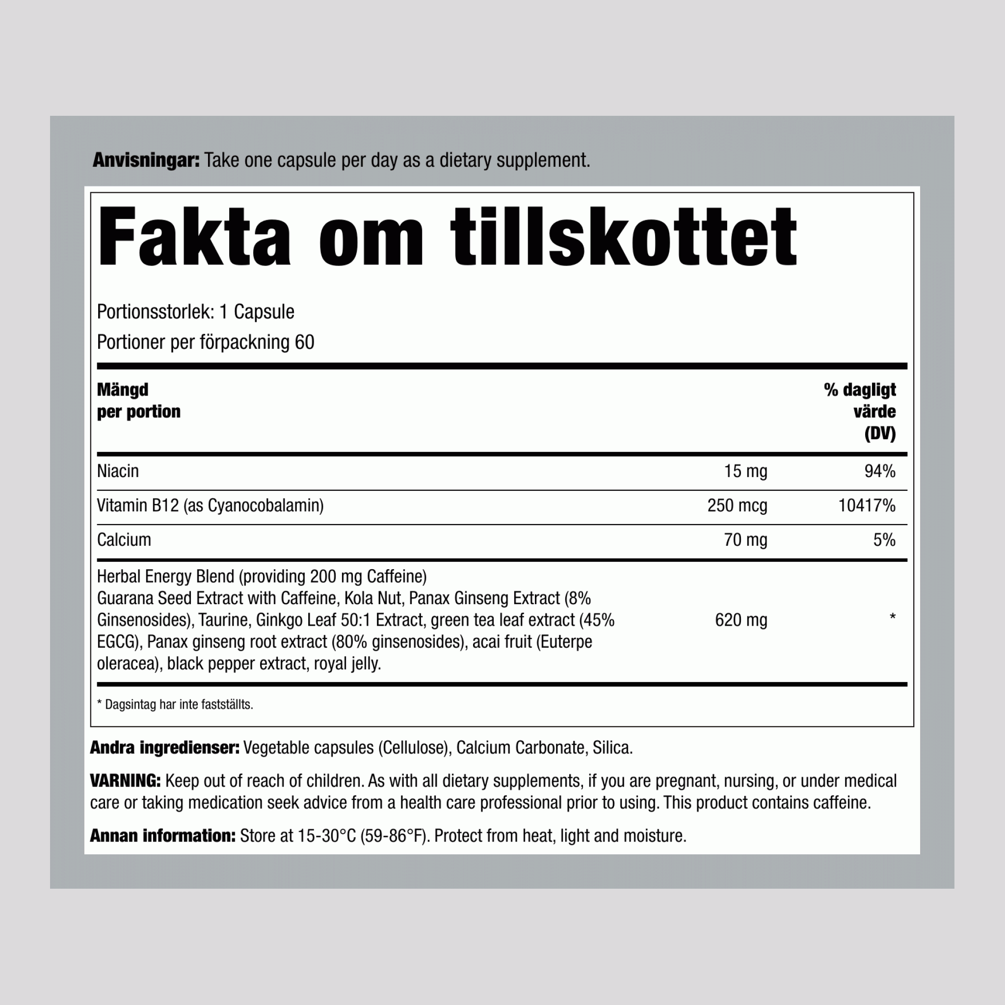 Up Your Gas 60 Kapslar       