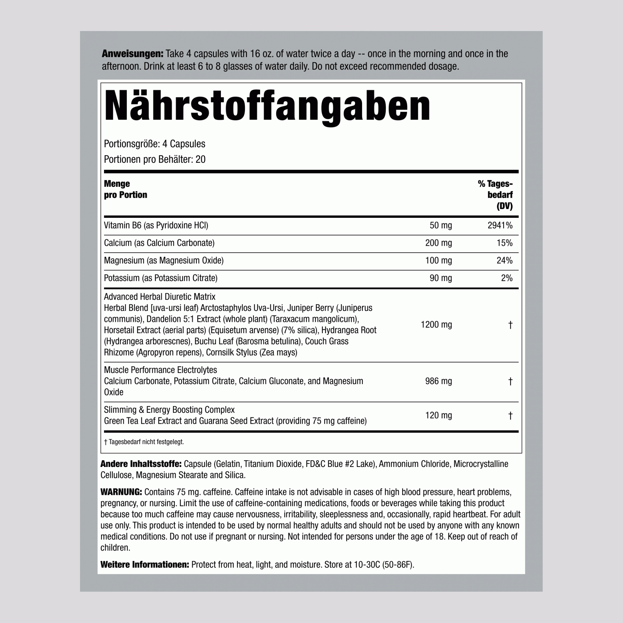 Xpel Diuretikum 80 Kapseln       