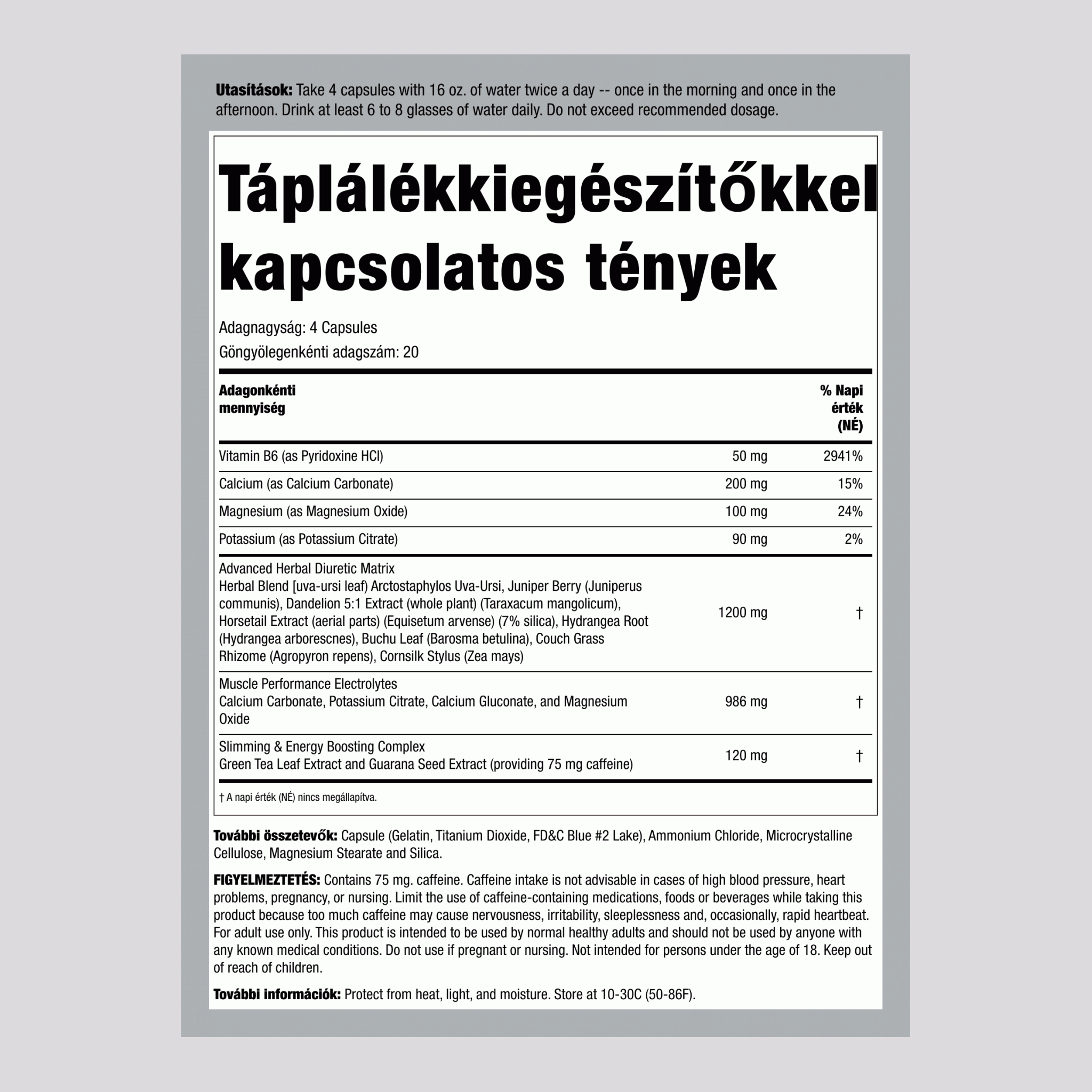 Xpel vízhajtó 80 Kapszulák       