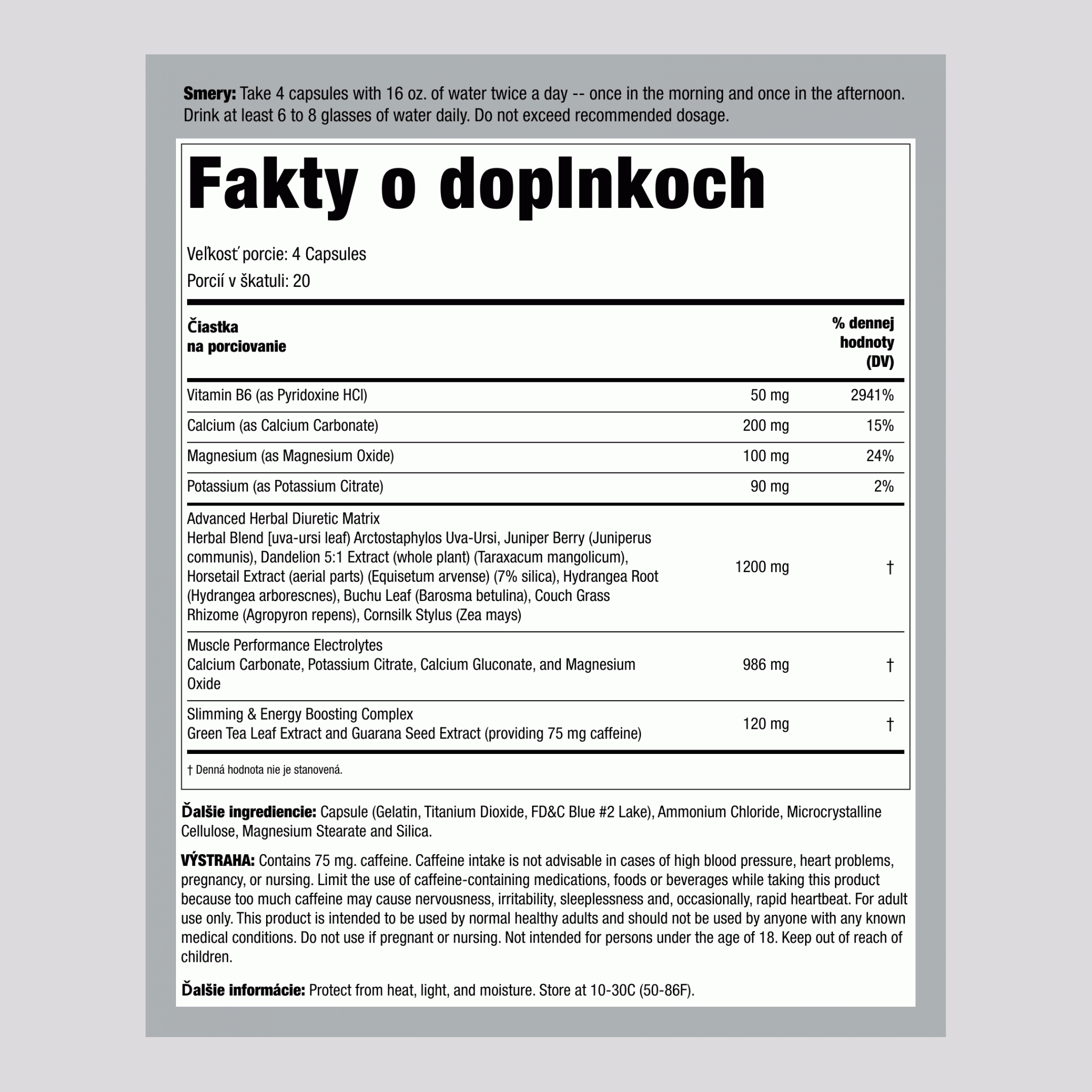 Diuretikum Xpel 80 Kapsuly       