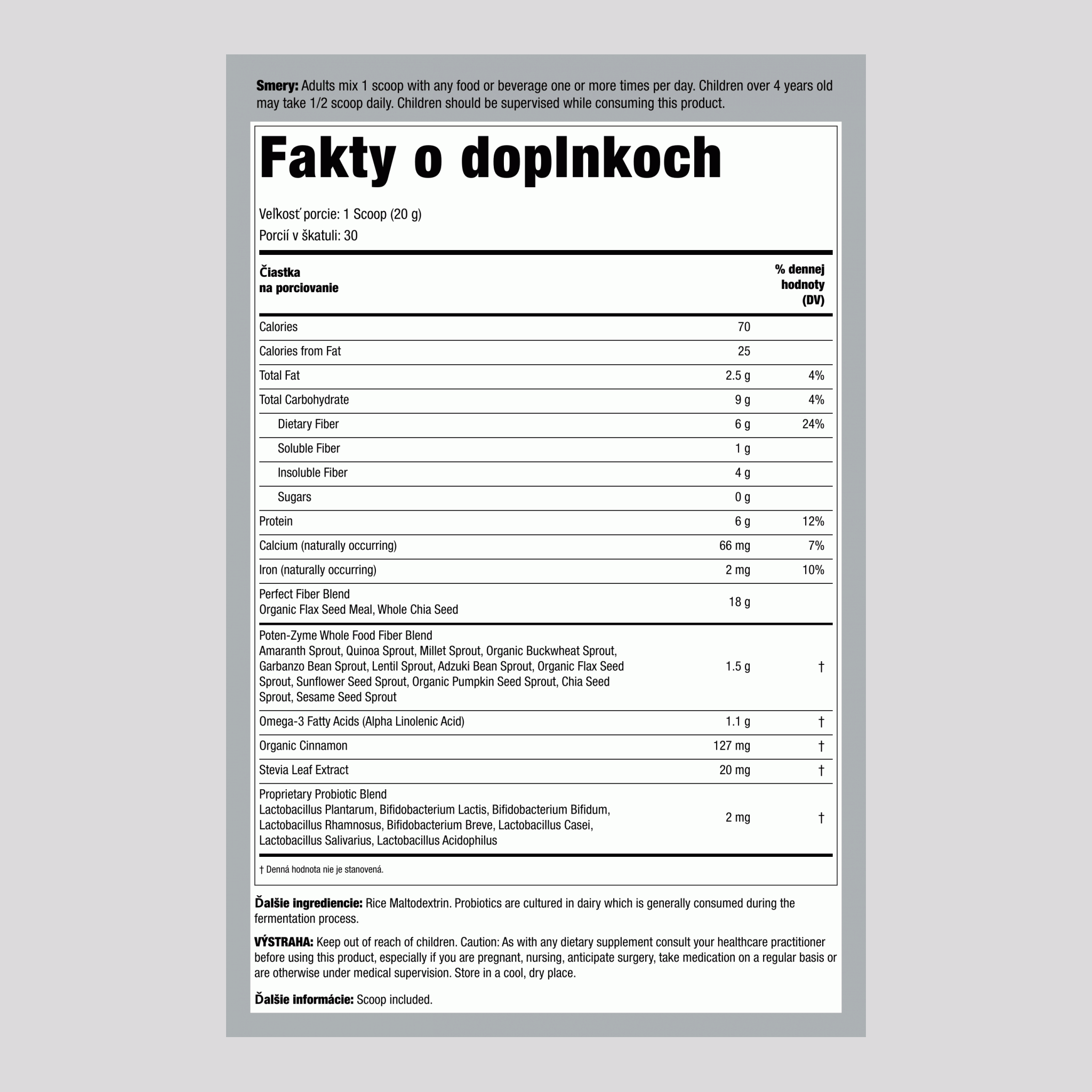 Prášok Super Seed 1 lb 5 oz 600 g Fľaša  