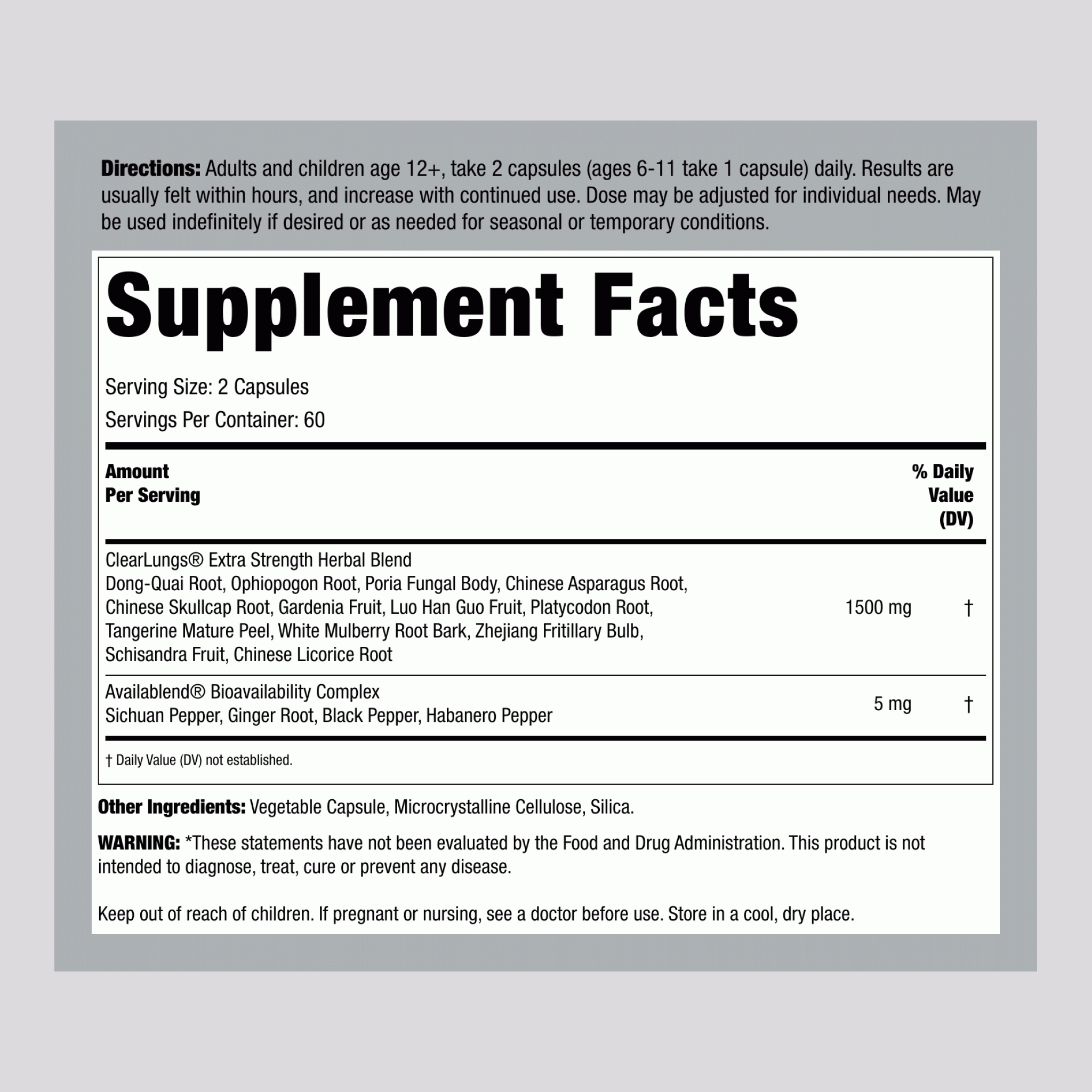超強清肺寶膠囊 120 膠囊       