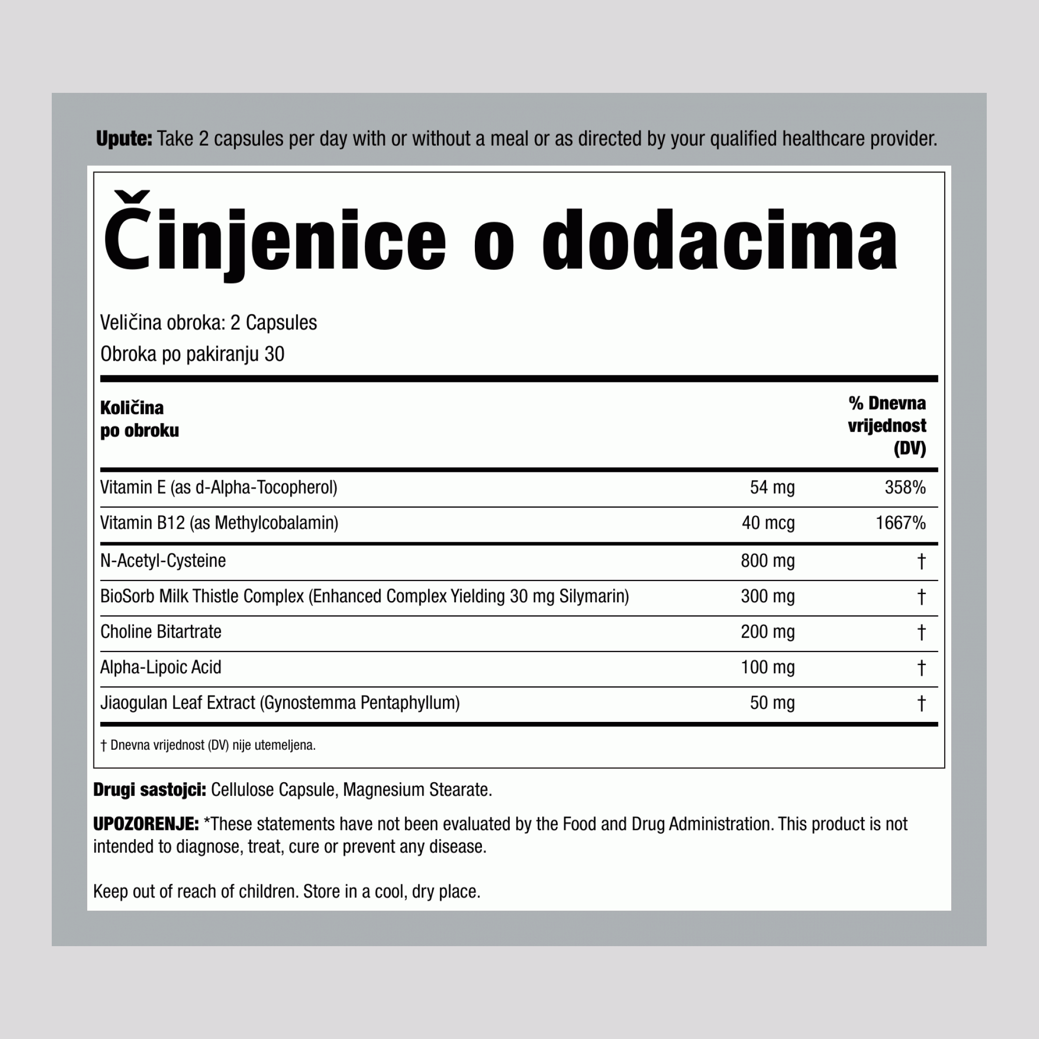 Jetra X 60 Vegetarijanske kapsule       