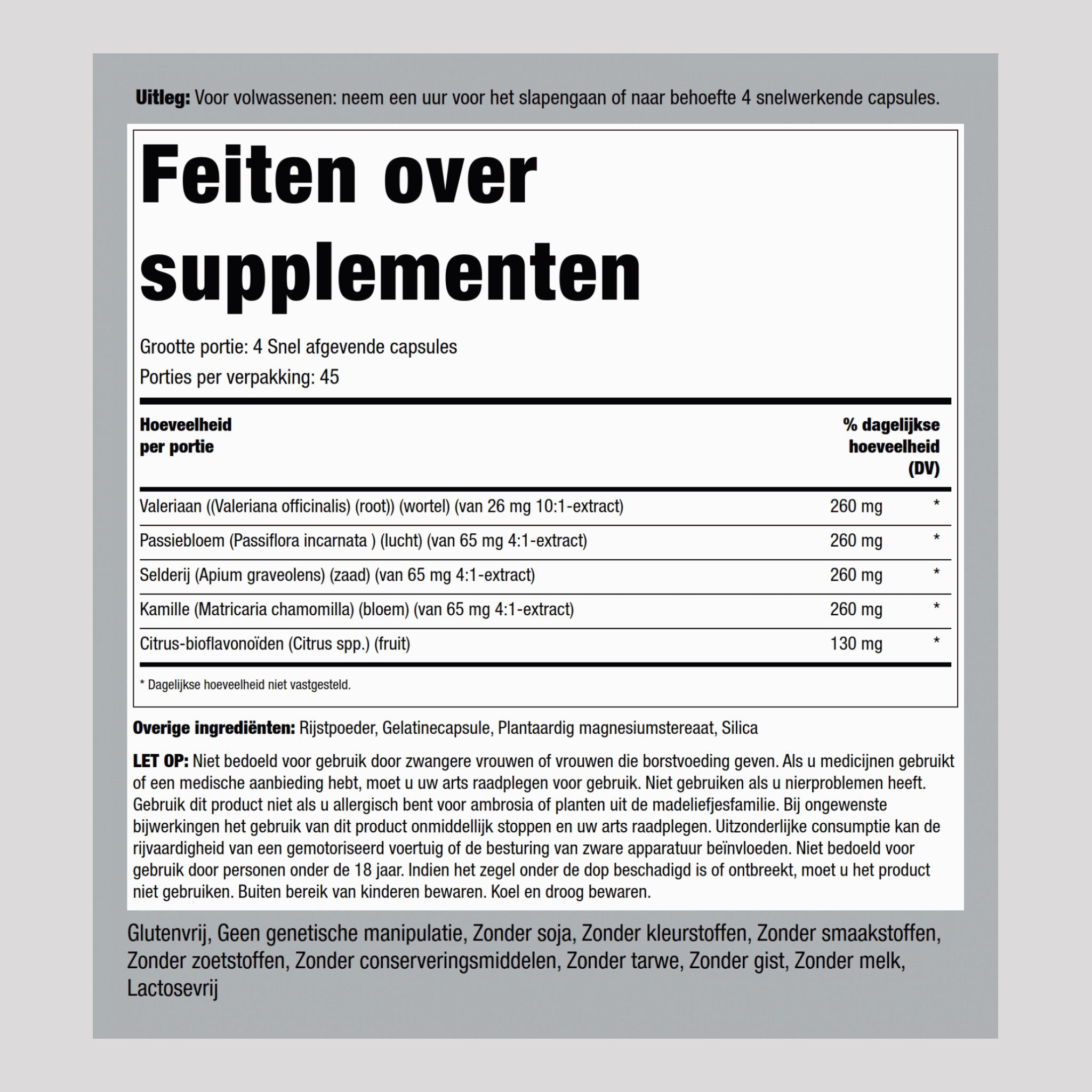 Kalm caps 180 Snel afgevende capsules       