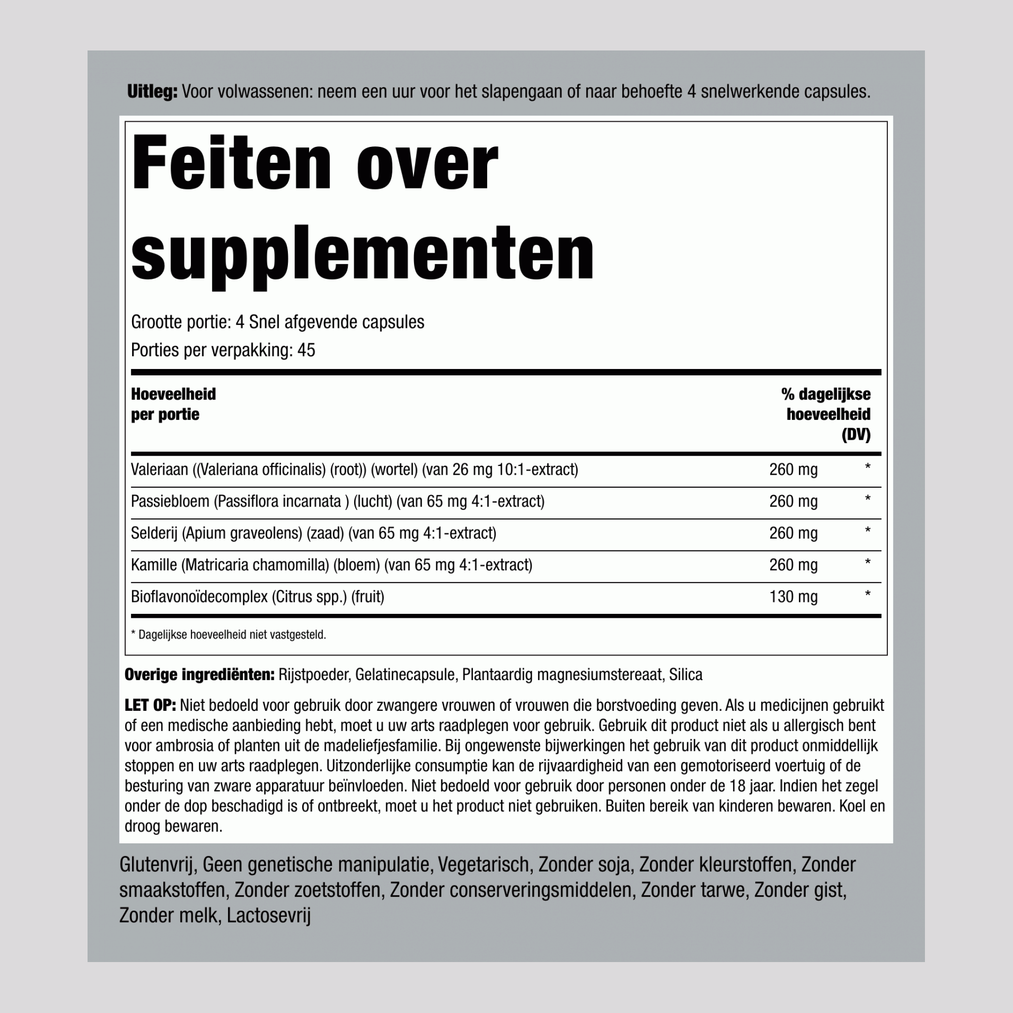 Kalm caps 180 Snel afgevende capsules 2 Flessen     