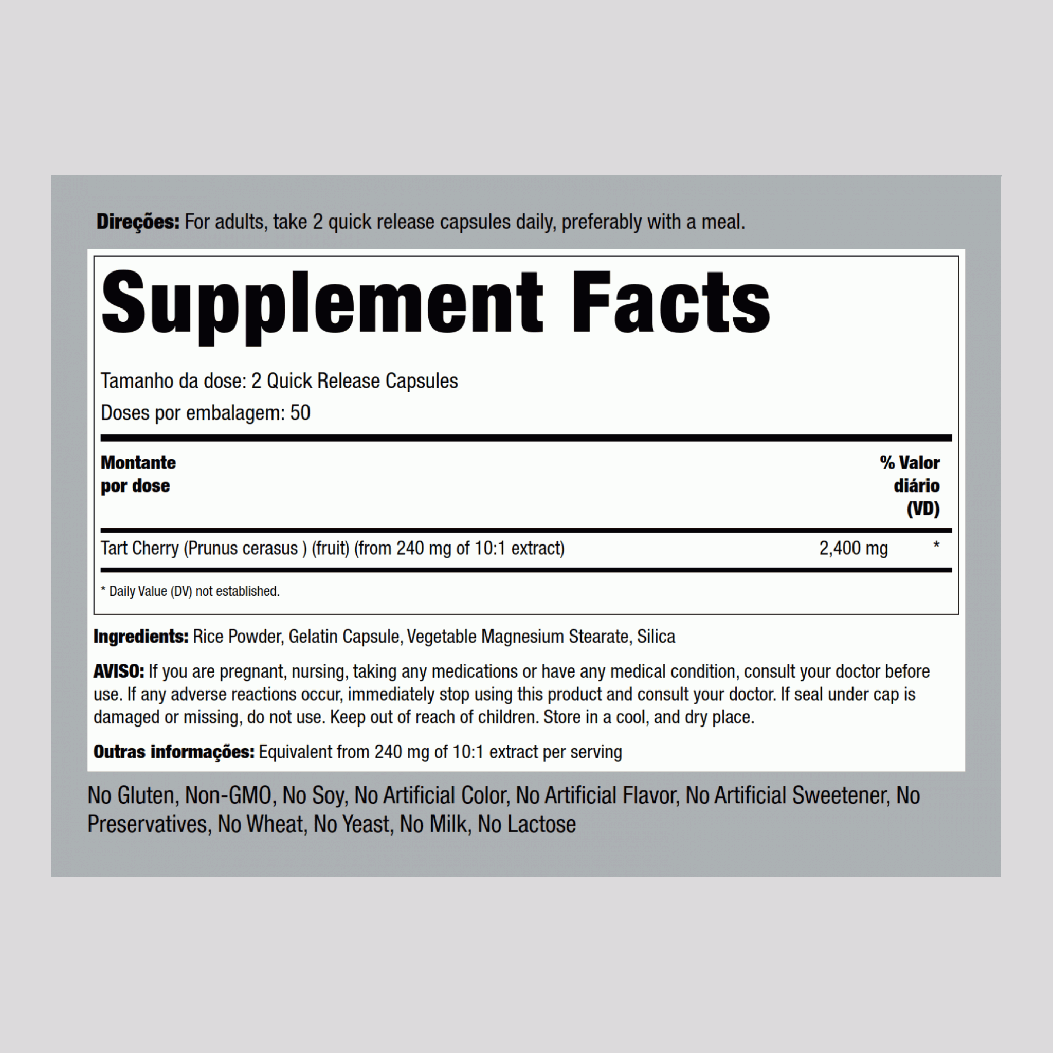 Ginja Ultra  2400 mg (por dose) 100 Cápsulas de Rápida Absorção     