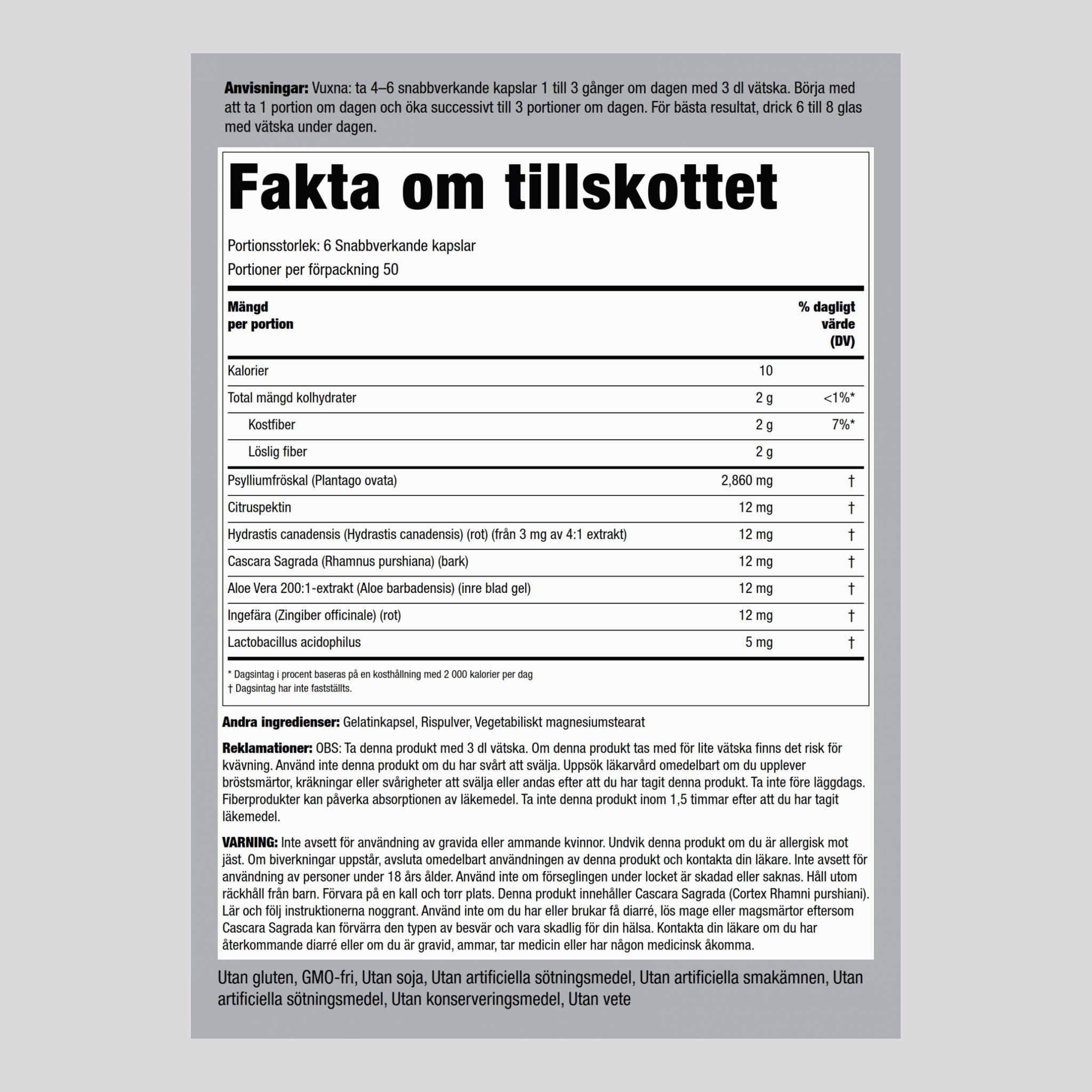 Tarmsköljning 300 Snabbverkande kapslar       