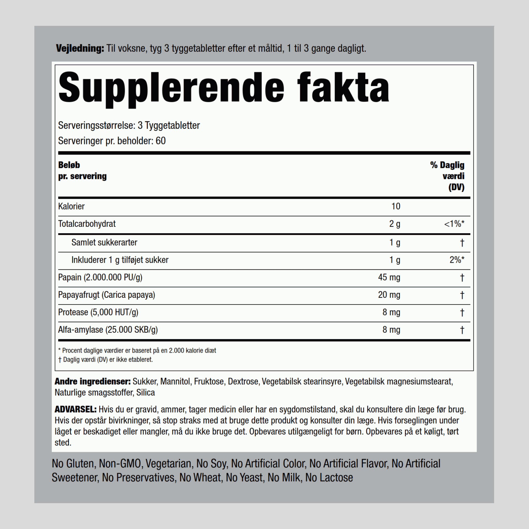 Ultra Papaya Enzyme Supreme, 180 Chewable Tablets, 2  Bottles