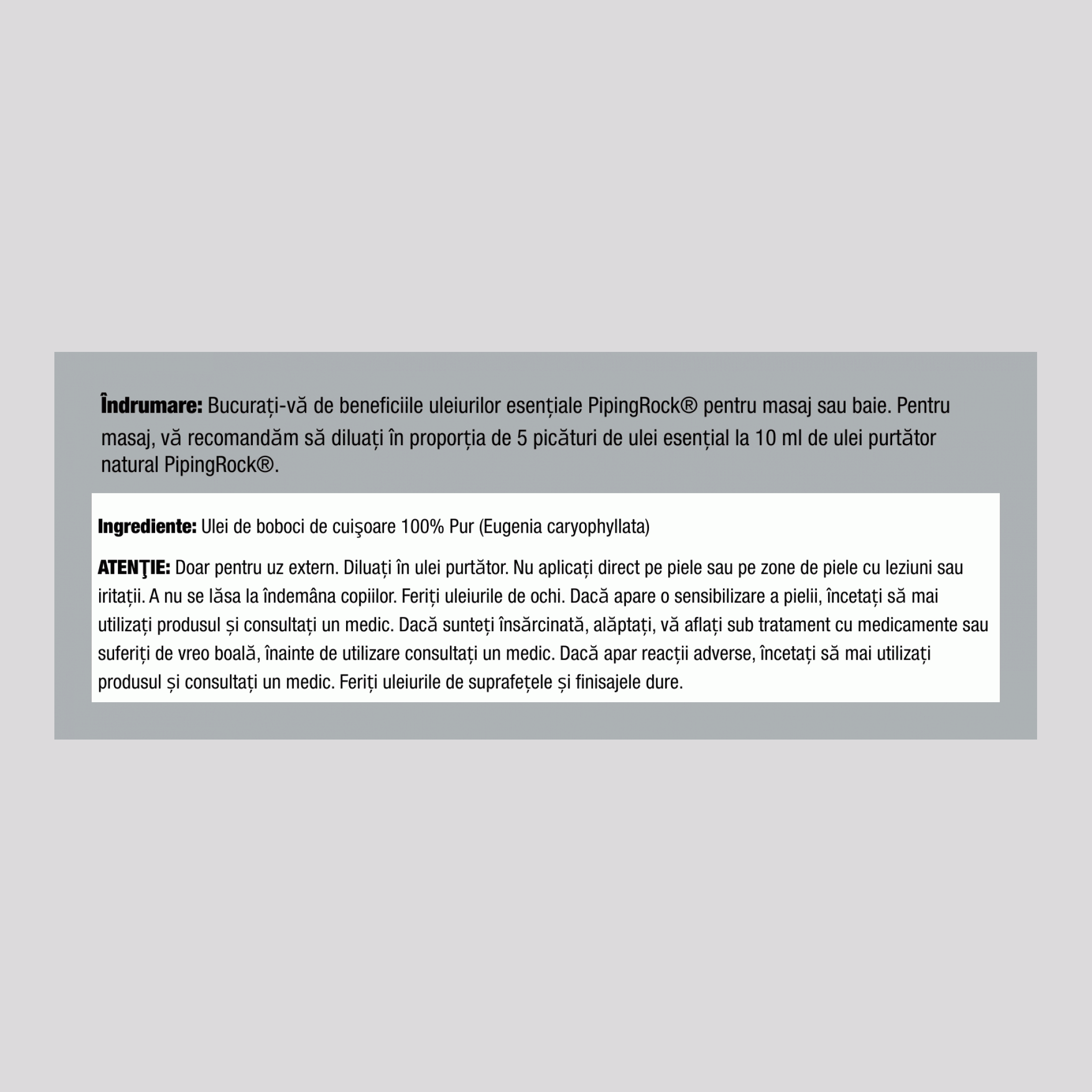 Ulei esenţial de boboci de cuişoare Pur (GC/MS Testată) 2 fl oz 59 ml Sticlă    