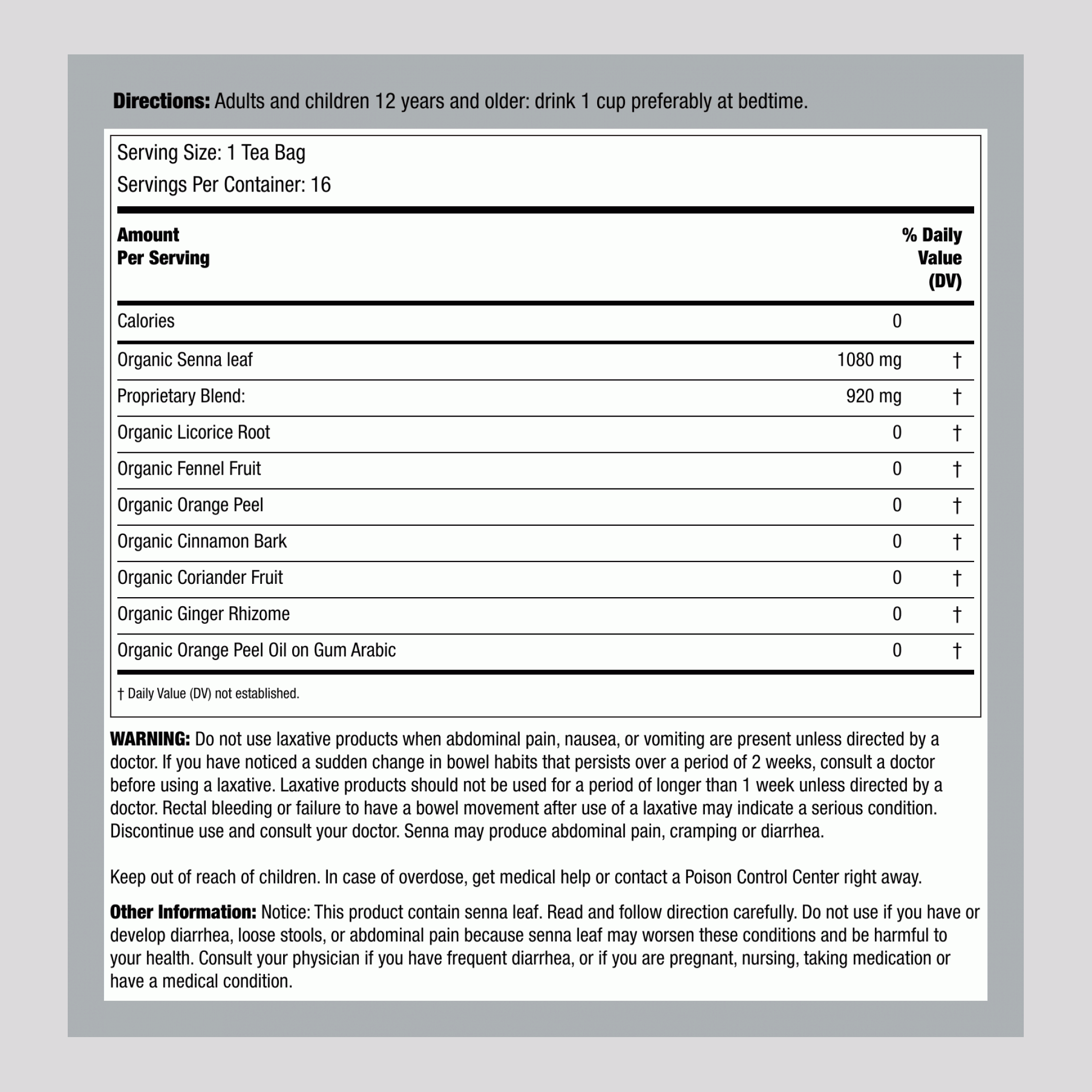 Smooth Move 通便茶（有機） 16 茶袋       