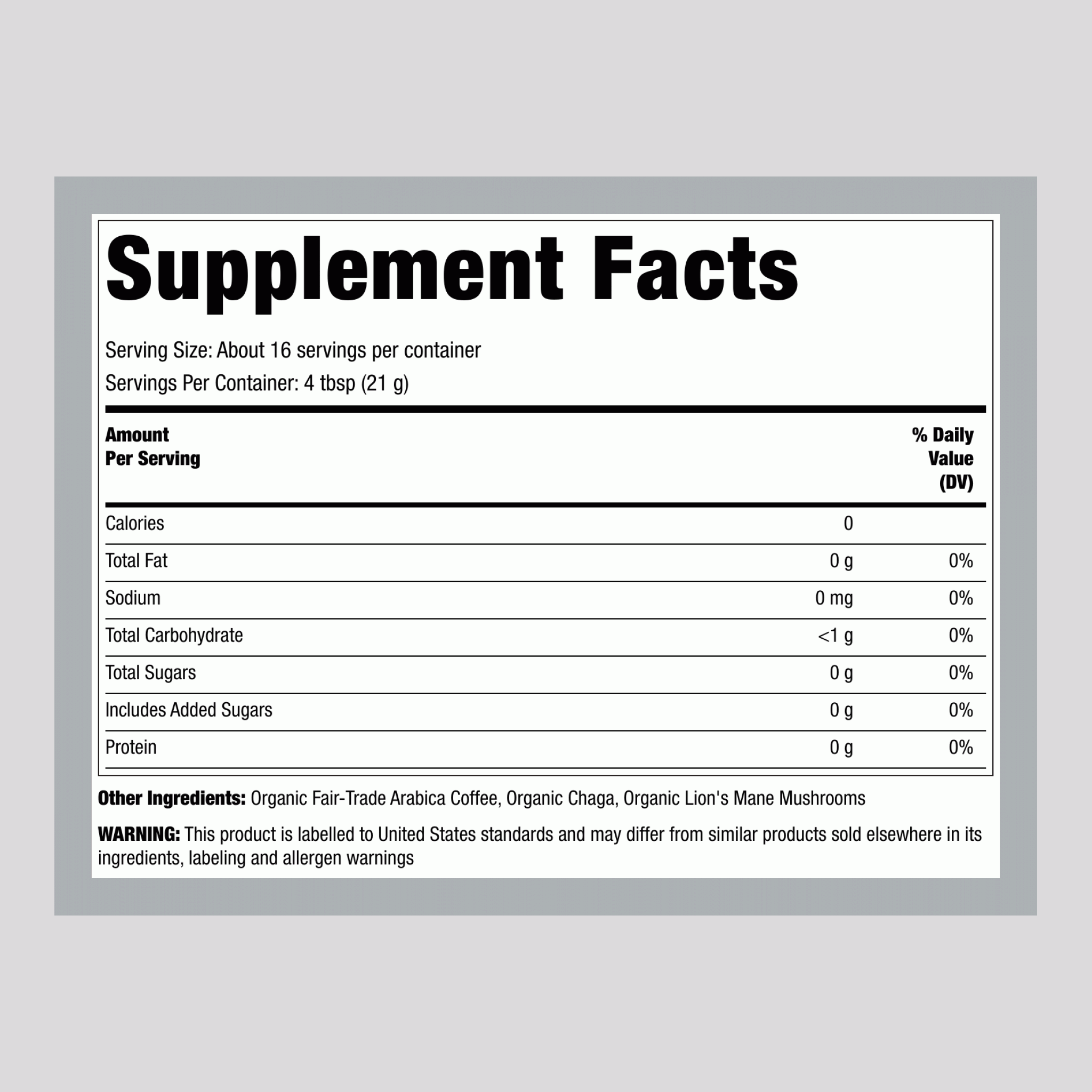 蘑菇咖啡粉 12 oz 340 g 包 