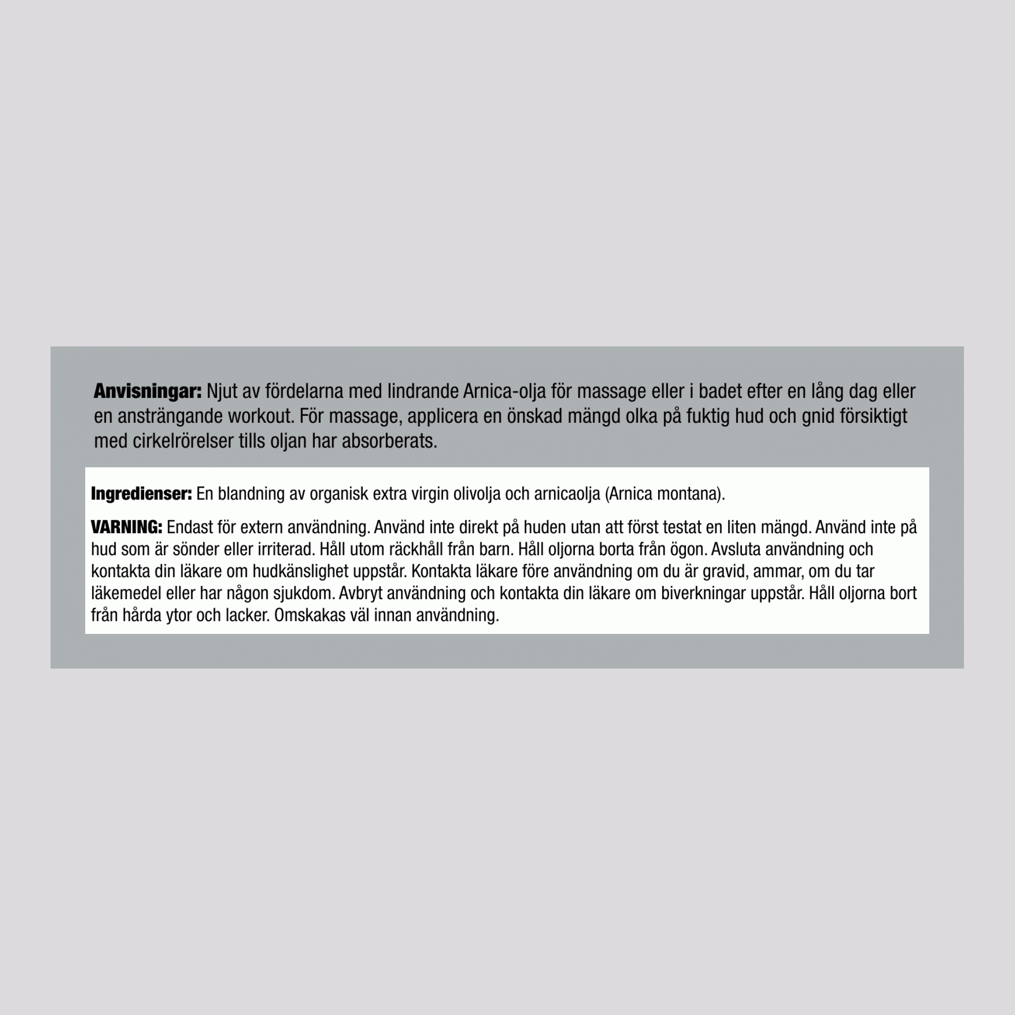 Arnikaolja, 1/2 fl oz 15 ml Pipettflaska