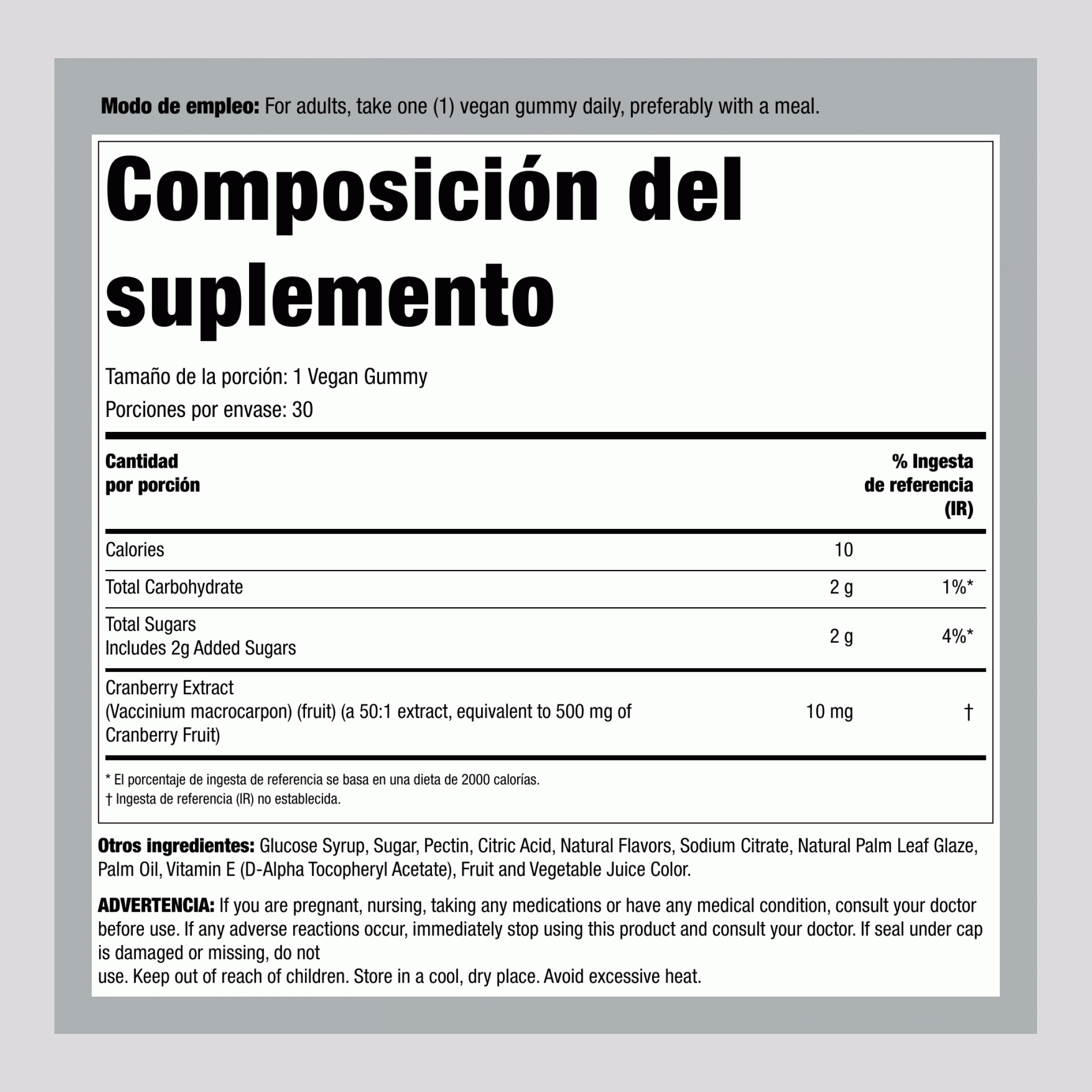 Arándano (Delicioso Arándano Mango), 30 Gomitas