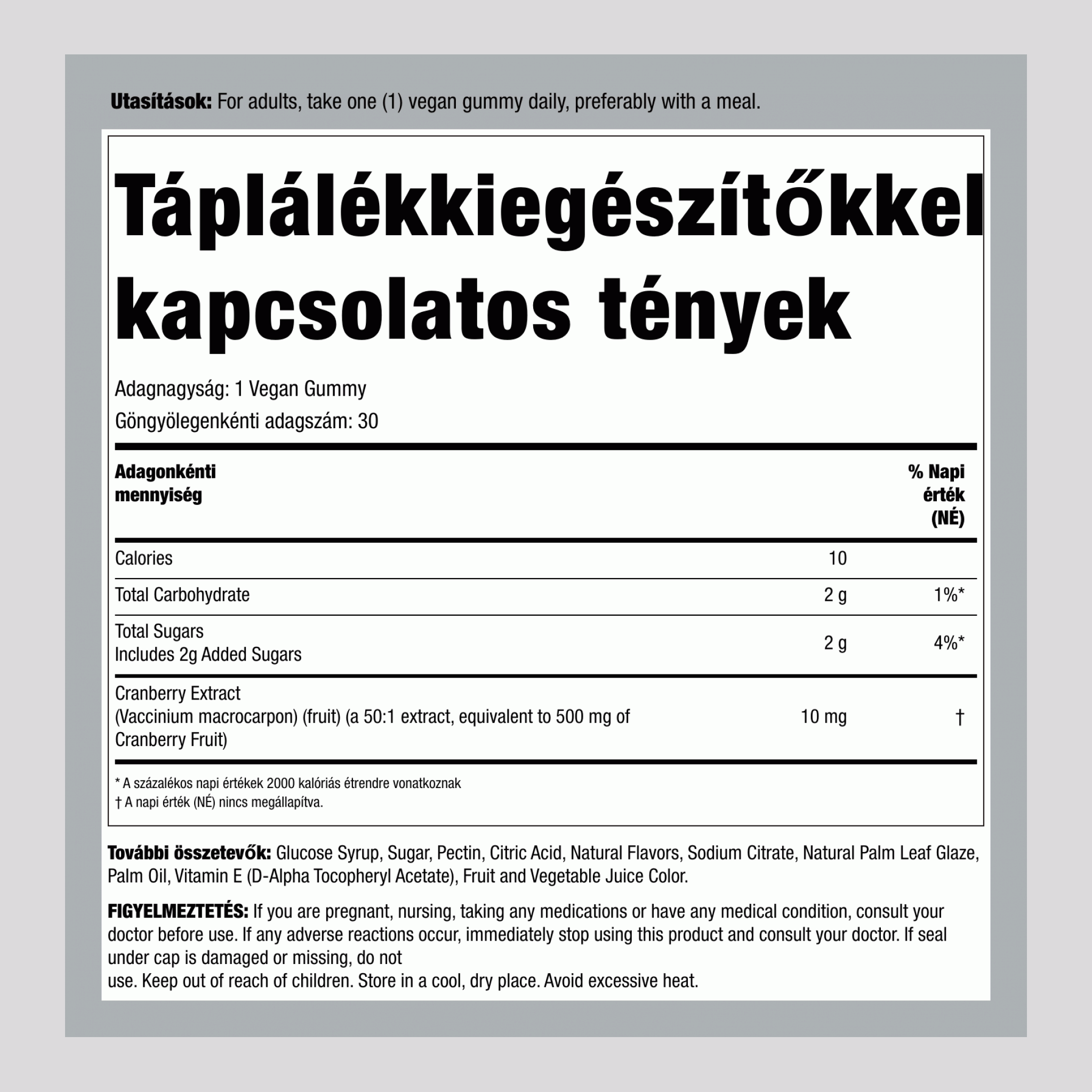 Vörösáfonya (Ízletes Vörösáfonya Mangó), 30 Gumi