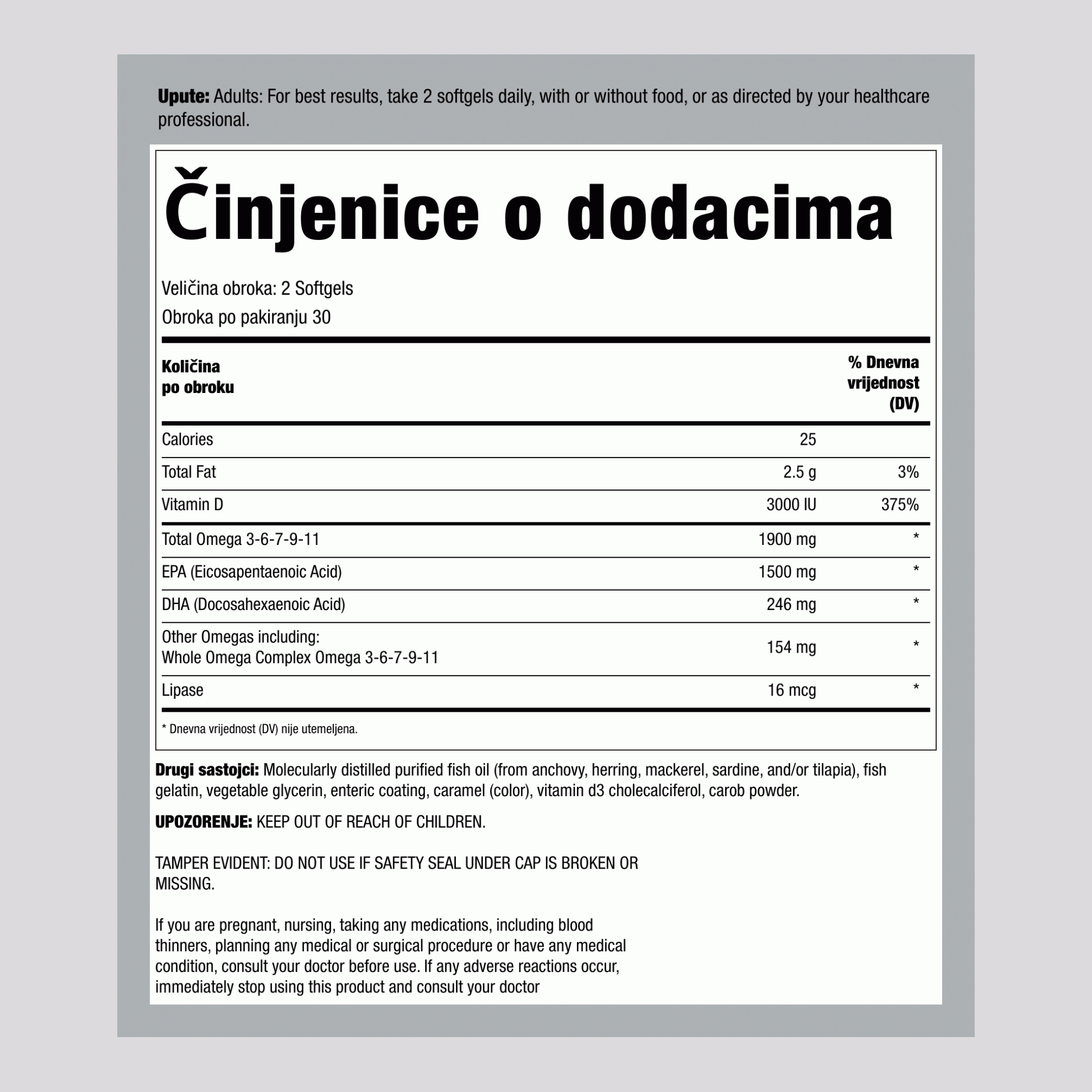 Super Critical Omega, 60 mekih kapsula